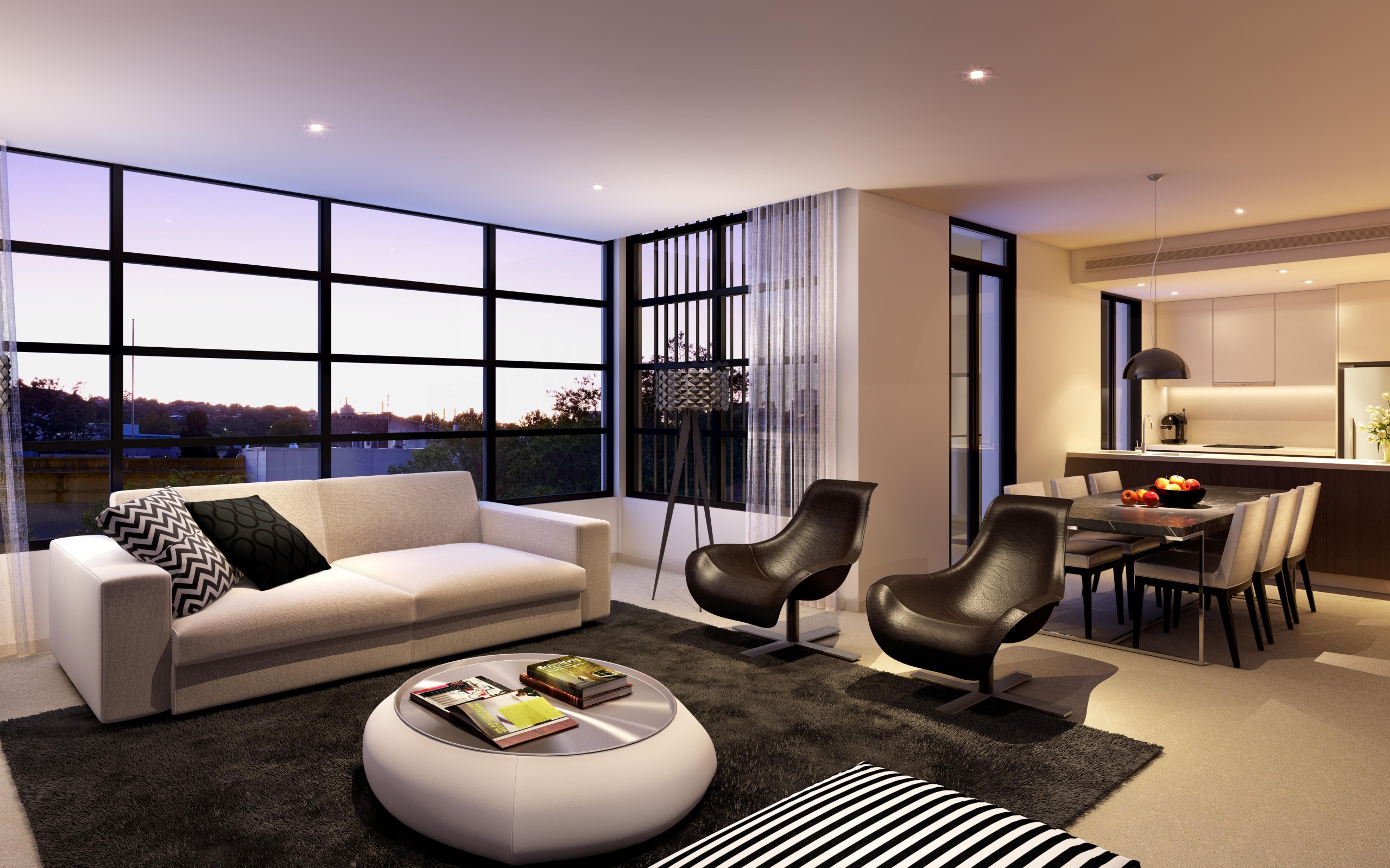 Комната с белой отделкой