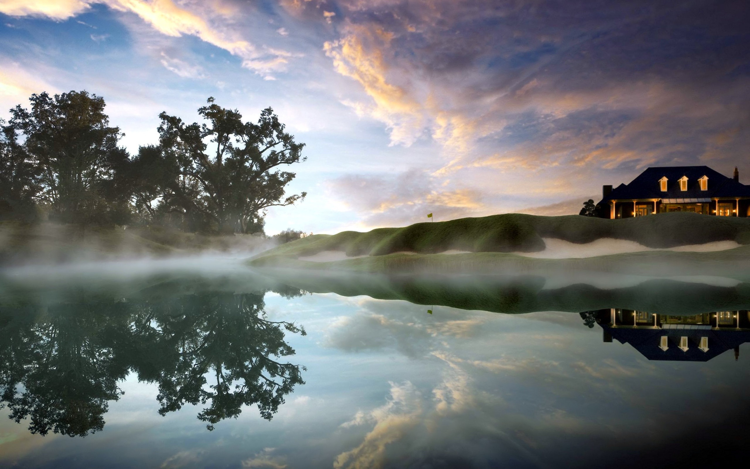 Утренний туман на Бали