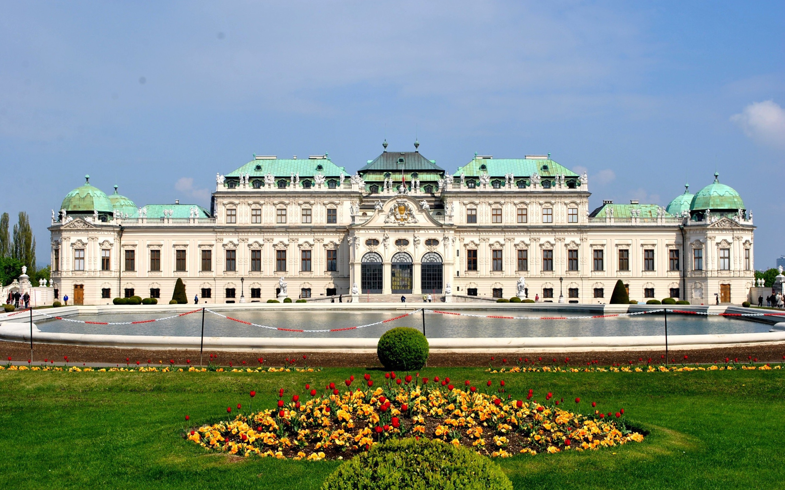 Бельведерский дворец в городе Вена, Австрия