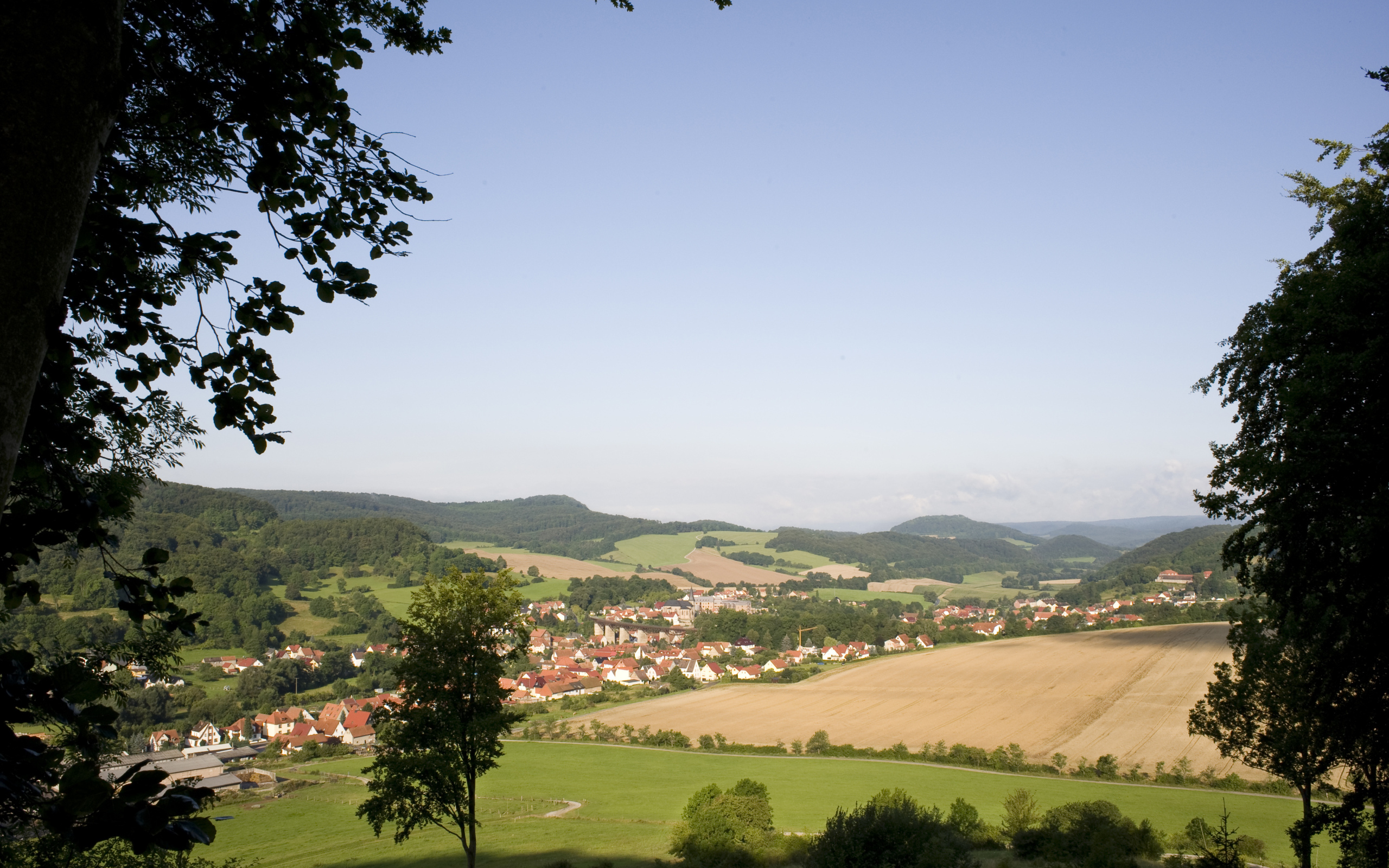 Поля в окрестностях города Лэнгенфельд, Австрия