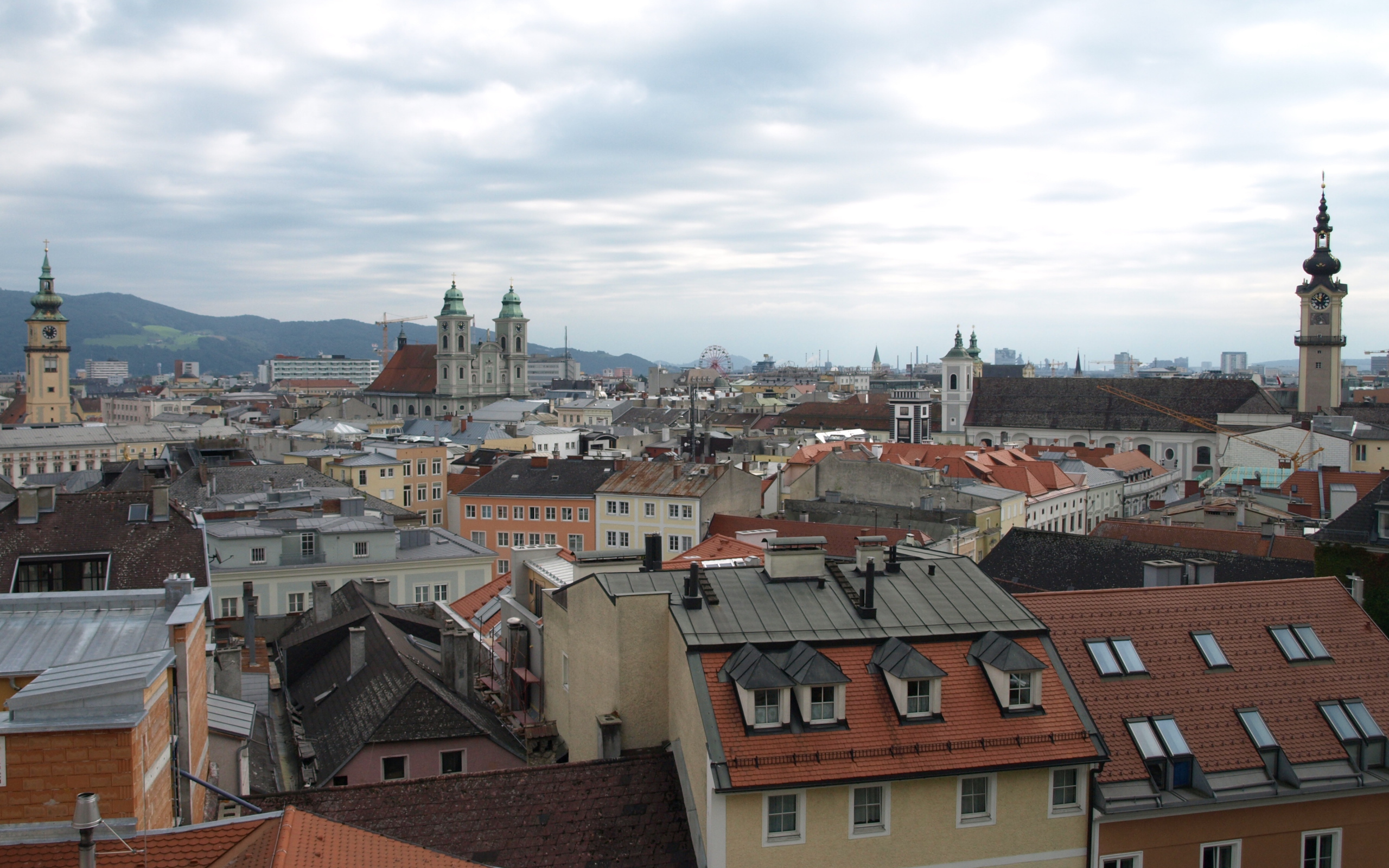 Панорама города Линц, Австрия