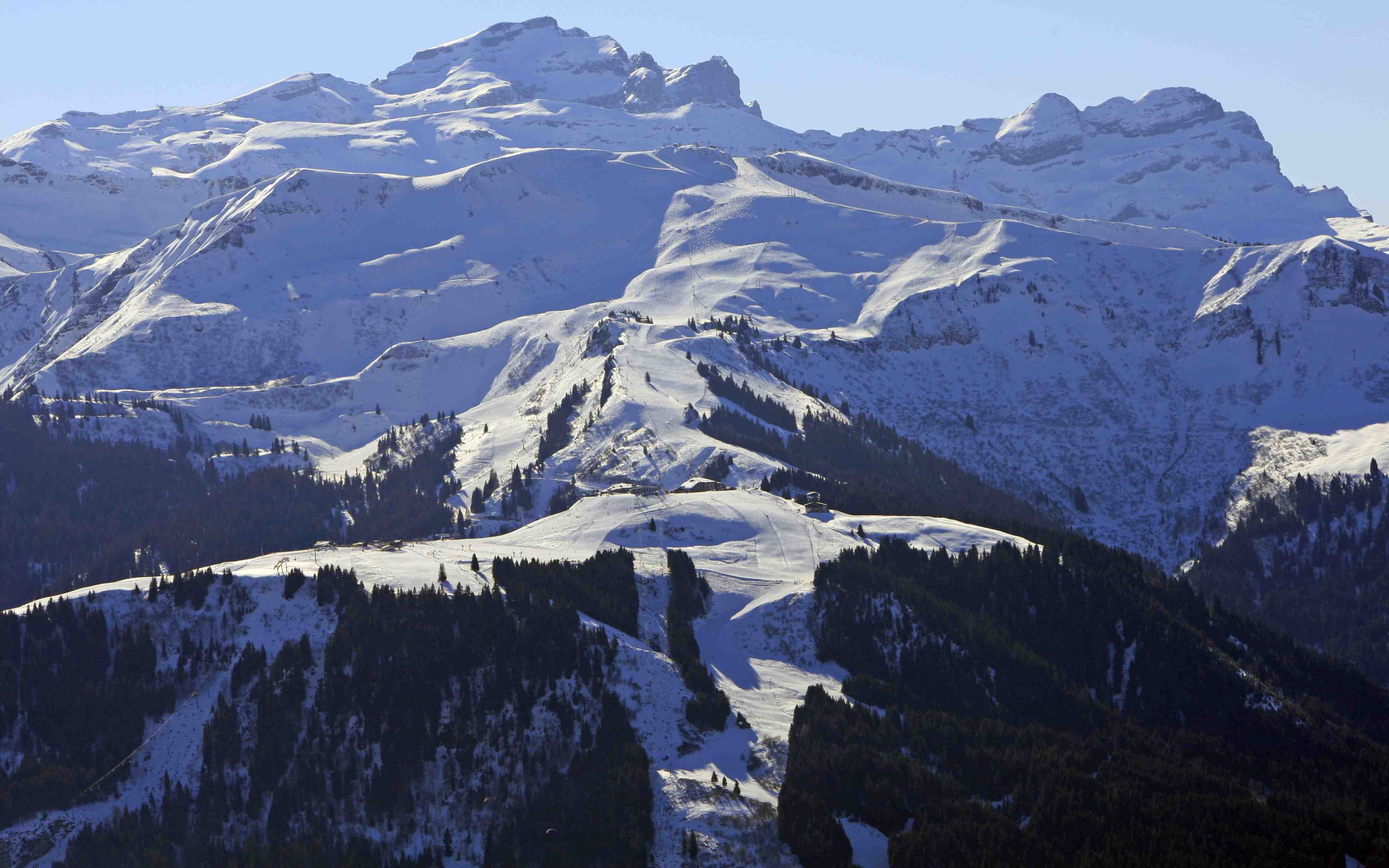 Альпы на горнолыжном курорте Самоен, Франция