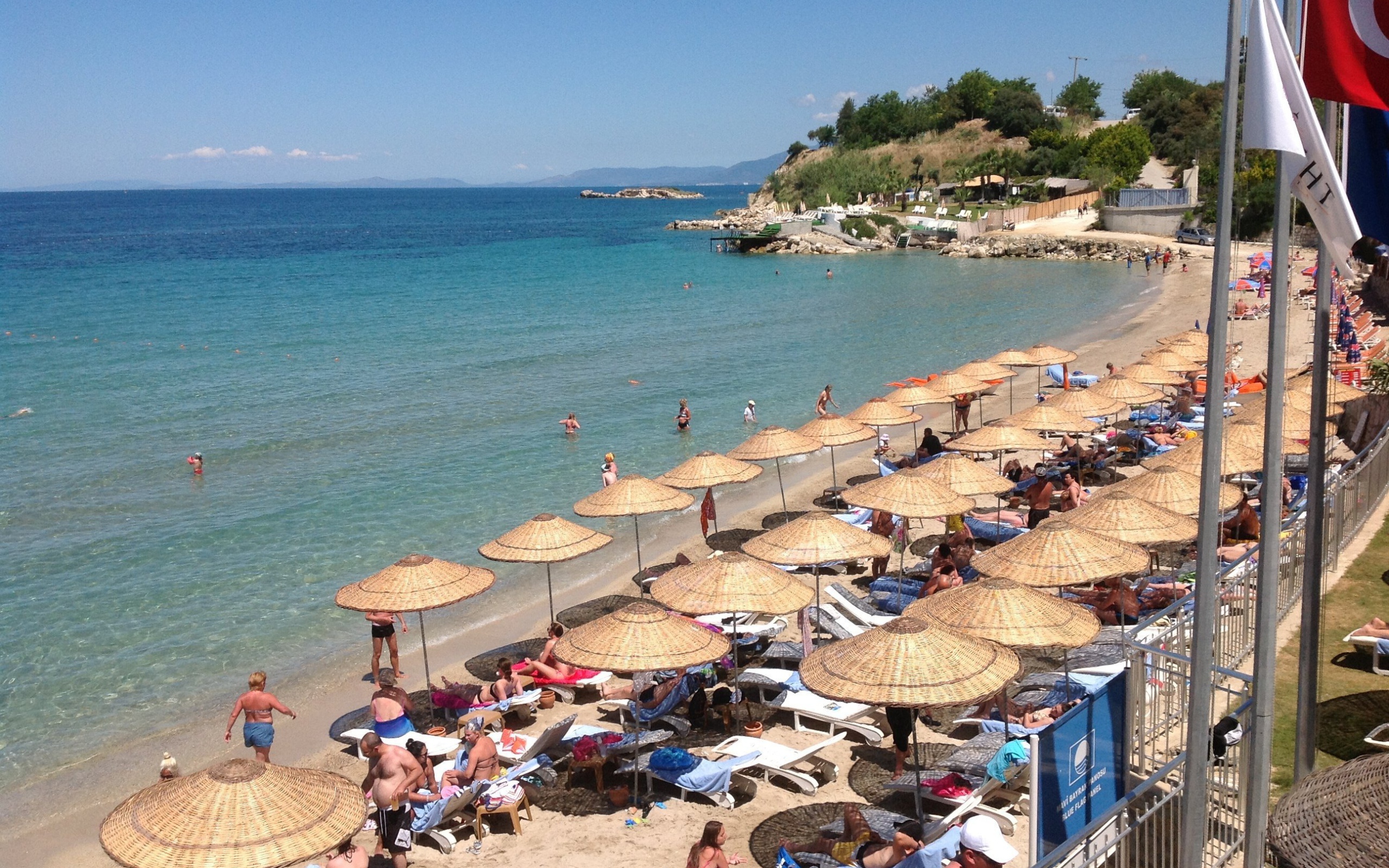 Пляж в Кушадасы, Турция