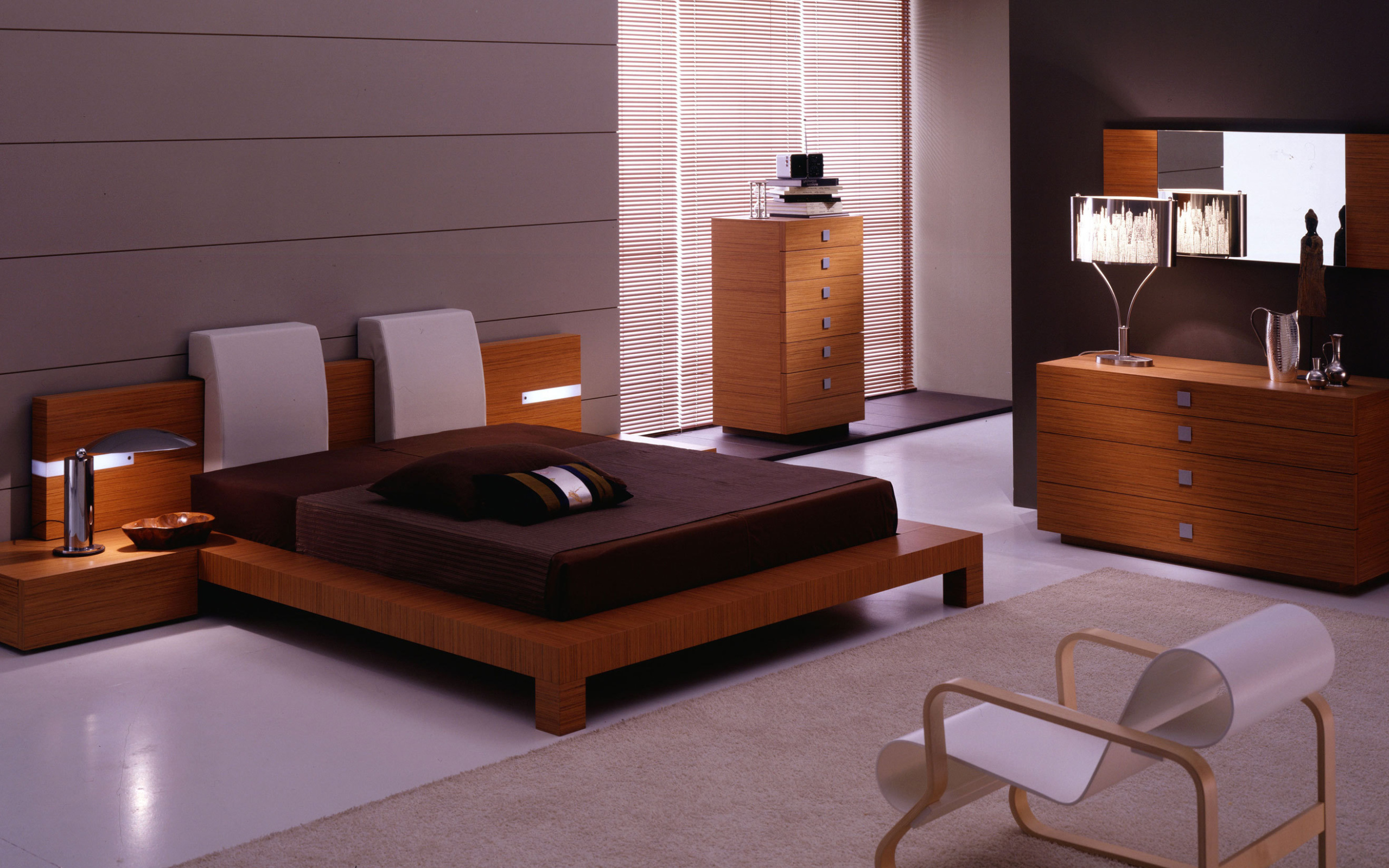 Спальня в сиреневых тонах