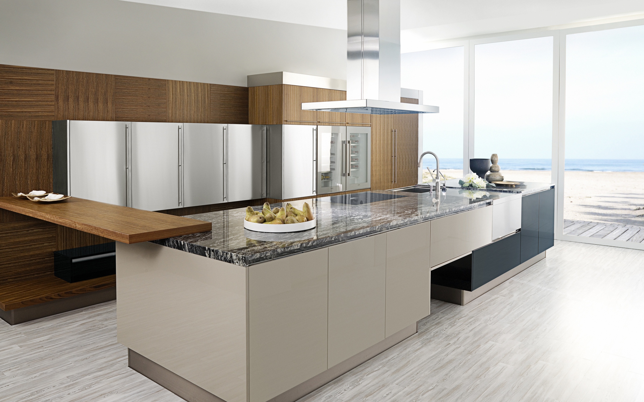 Много пространства в кухне