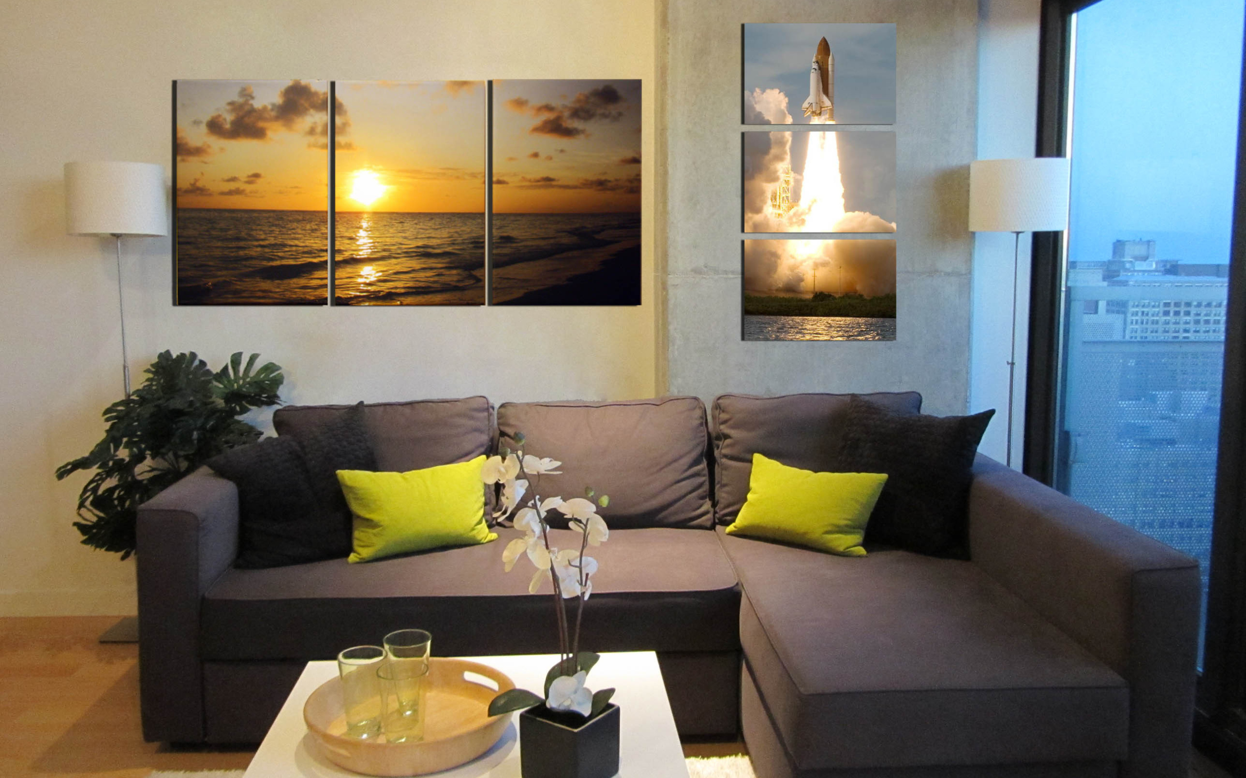 Картины на стене в гостиной