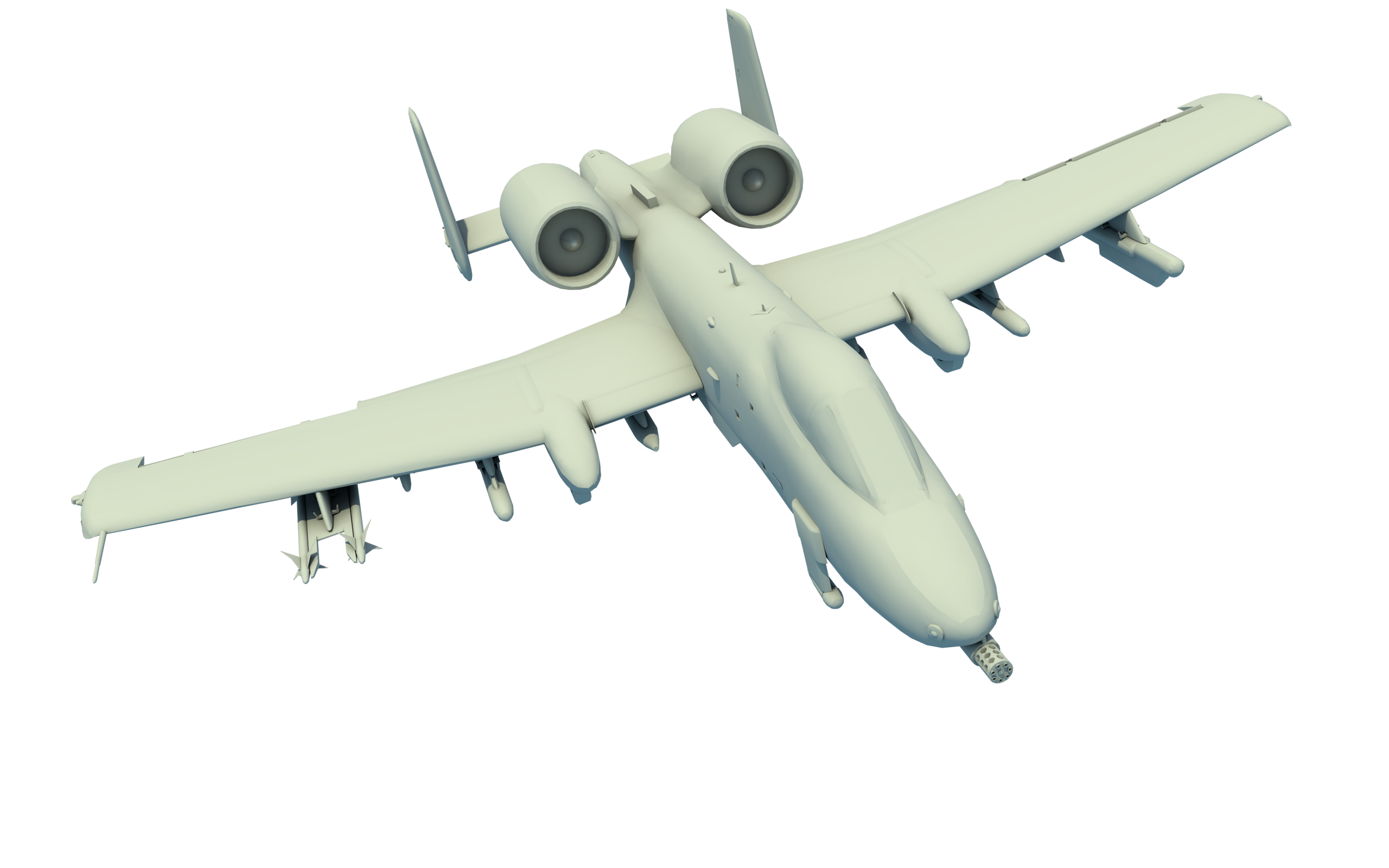 Самолет, 3Д модель