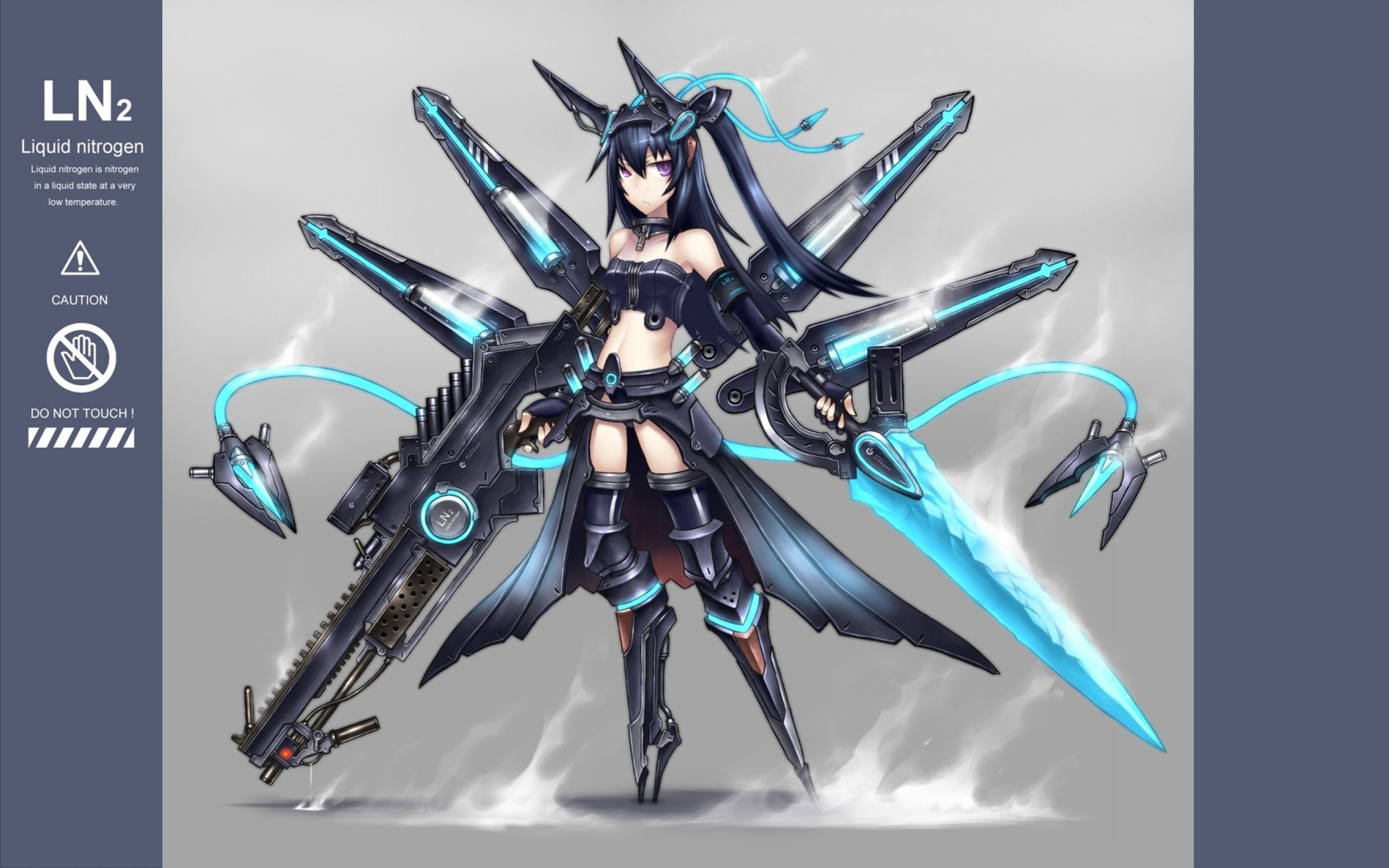 Голубой робот Gia Anime