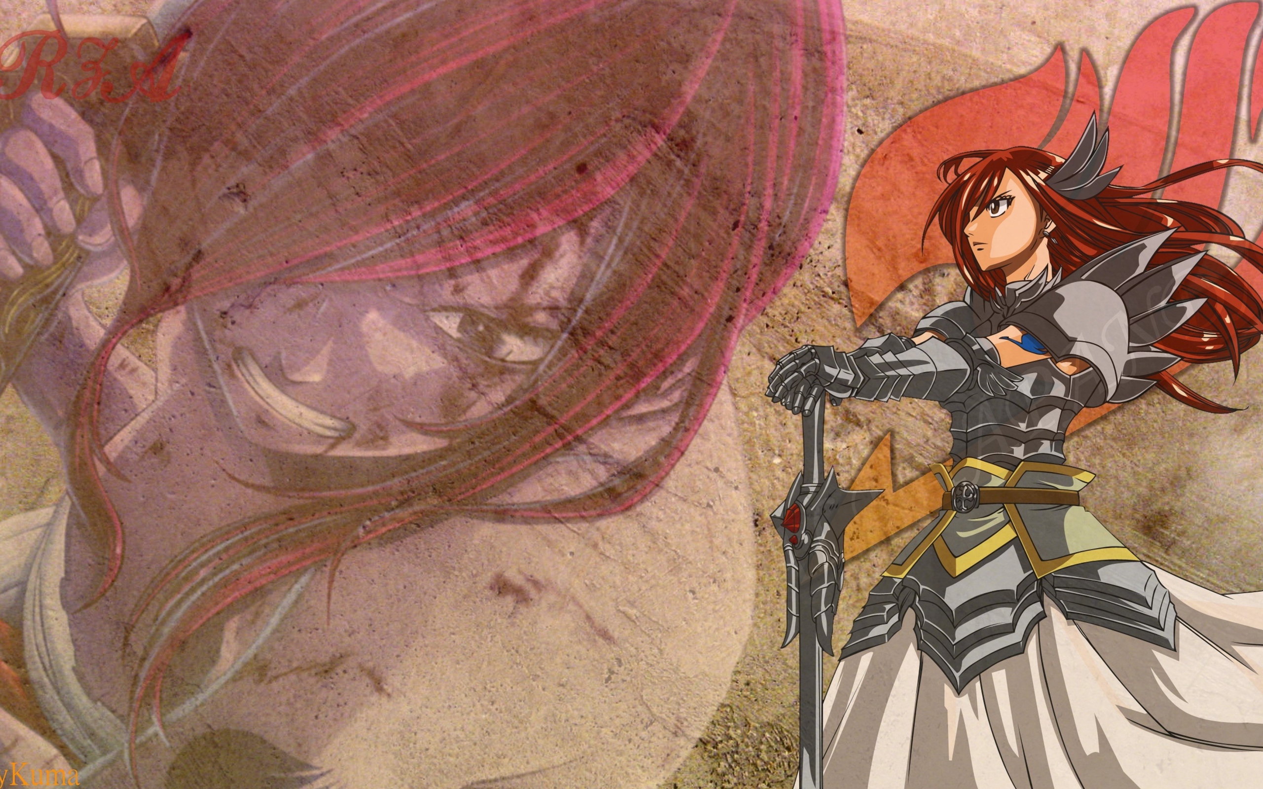 Скарлет Эрза из аниме Сказка о хвосте феи