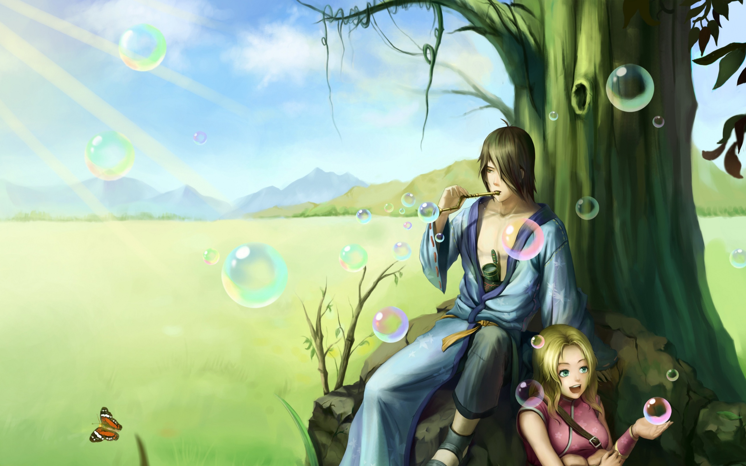 Наруто среди мыльных пузырей, аниме