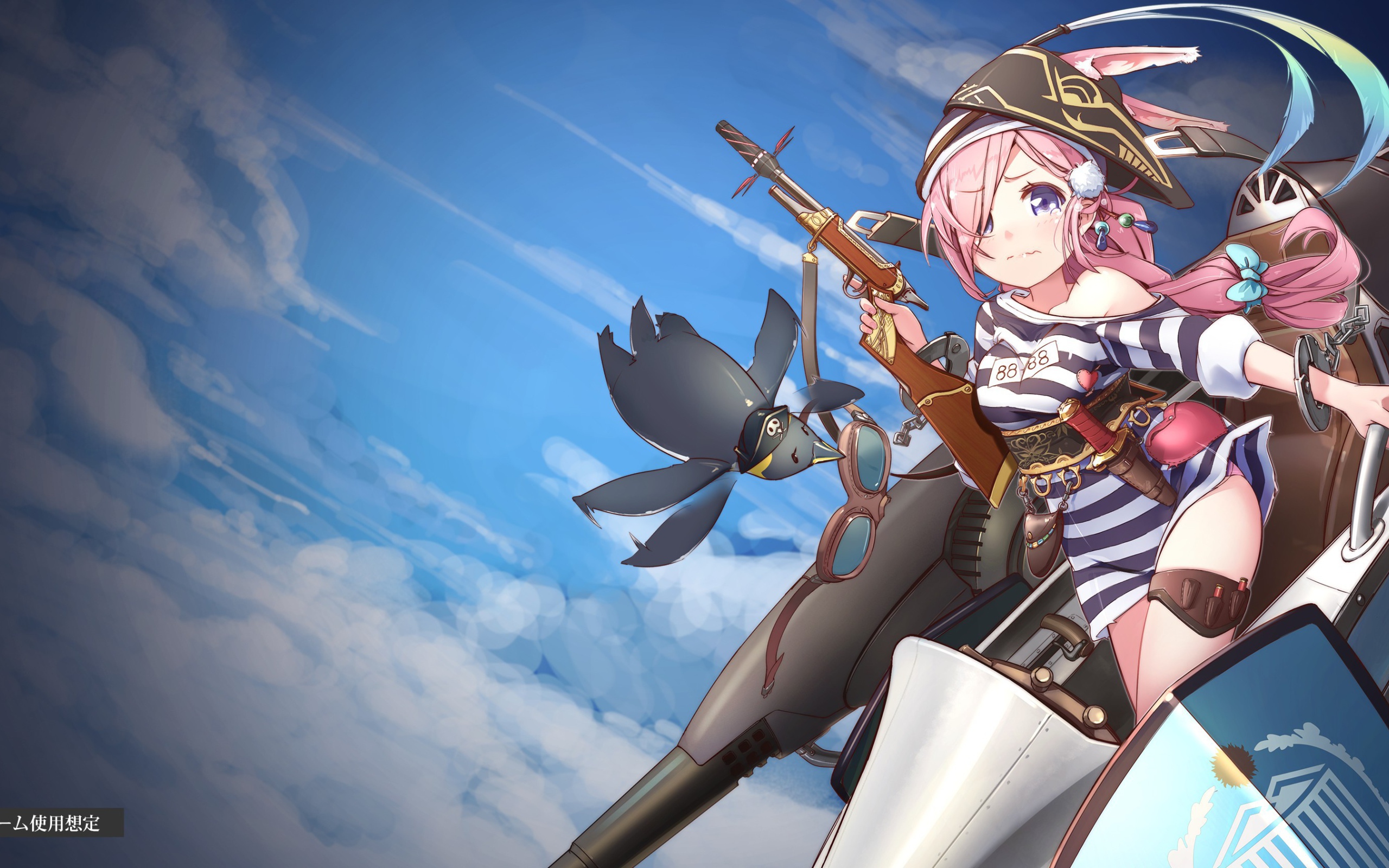 Девушка пират в аниме Кэмономими