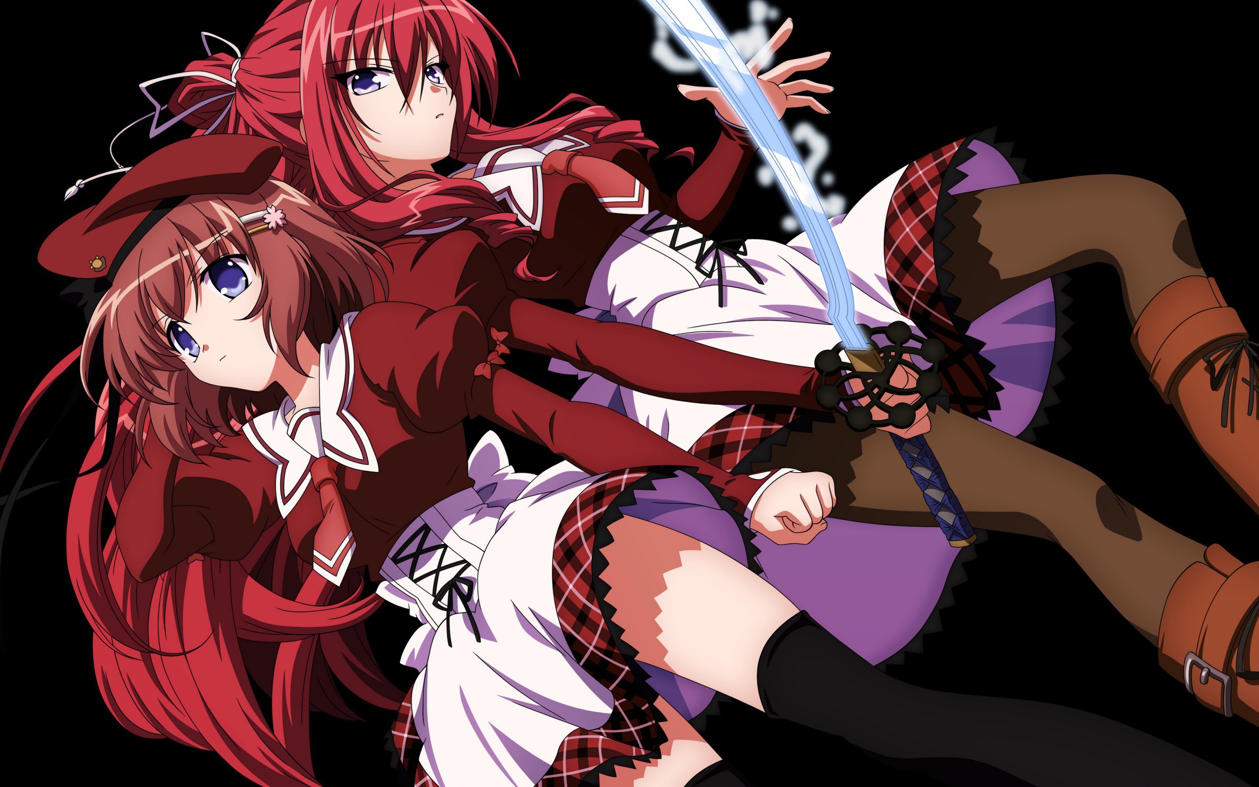 Две девушки из аниме 11 глаз