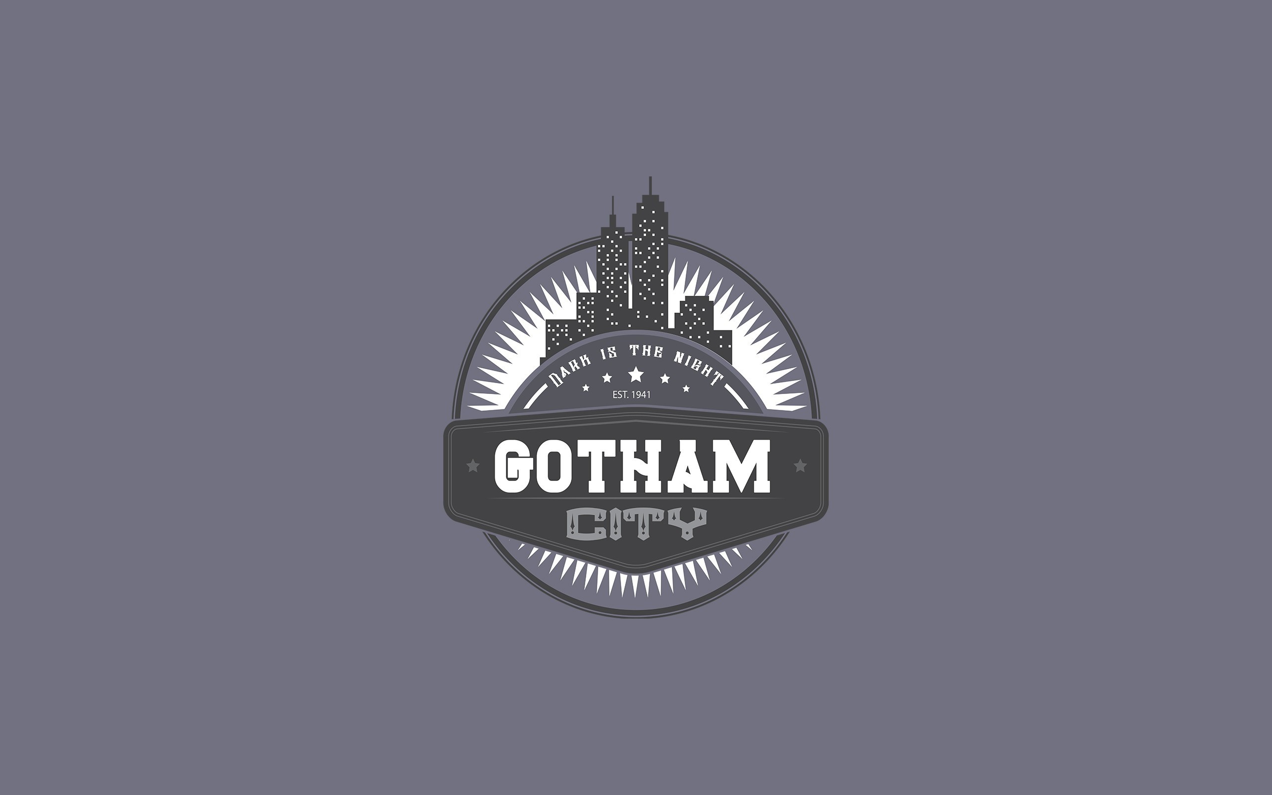 Готем сити, серый фон