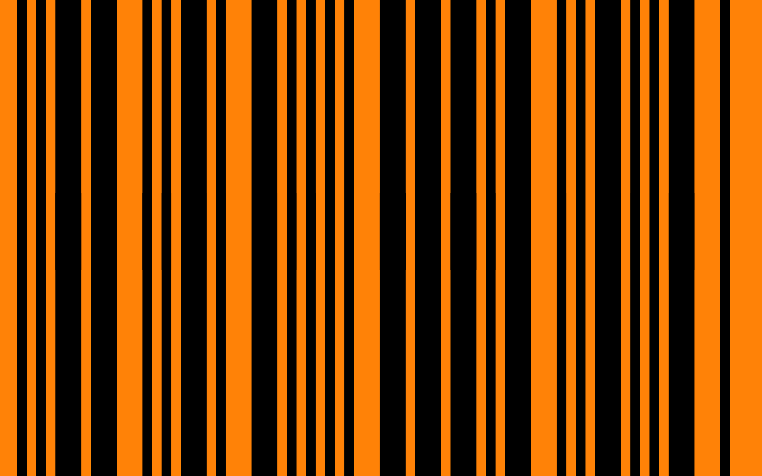 Оранжевый штрихкод на черном фоне