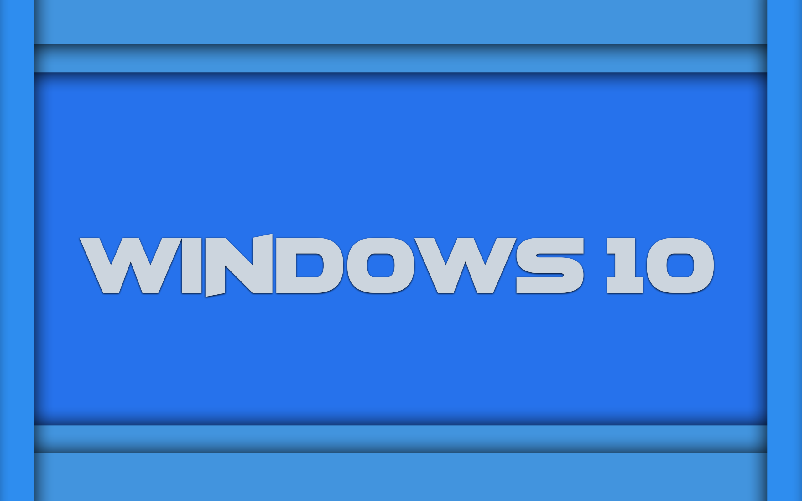 Новая ОС Windows 10, голубой фон