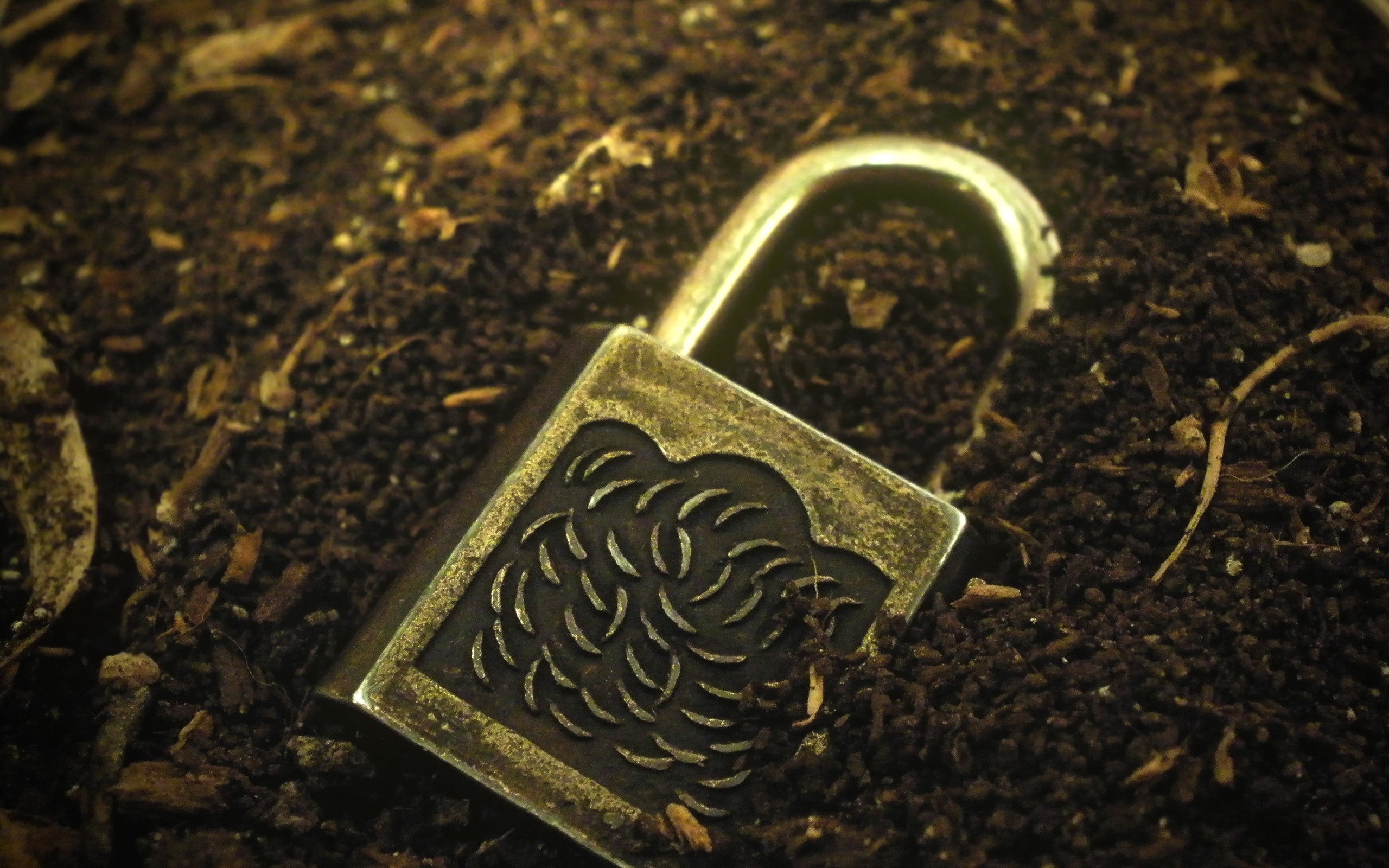 Замок лежит в земле