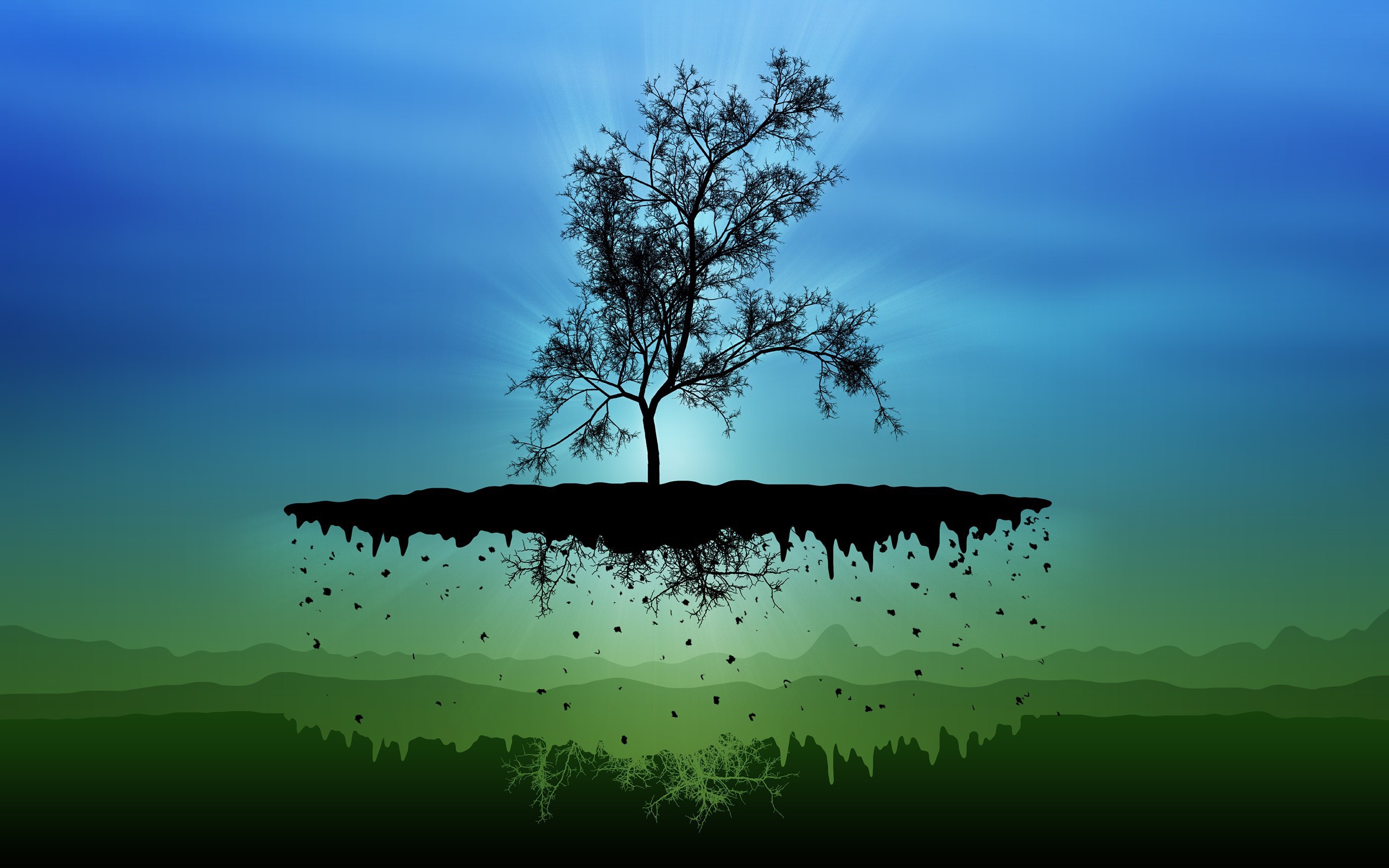 Дерево на парящем острове