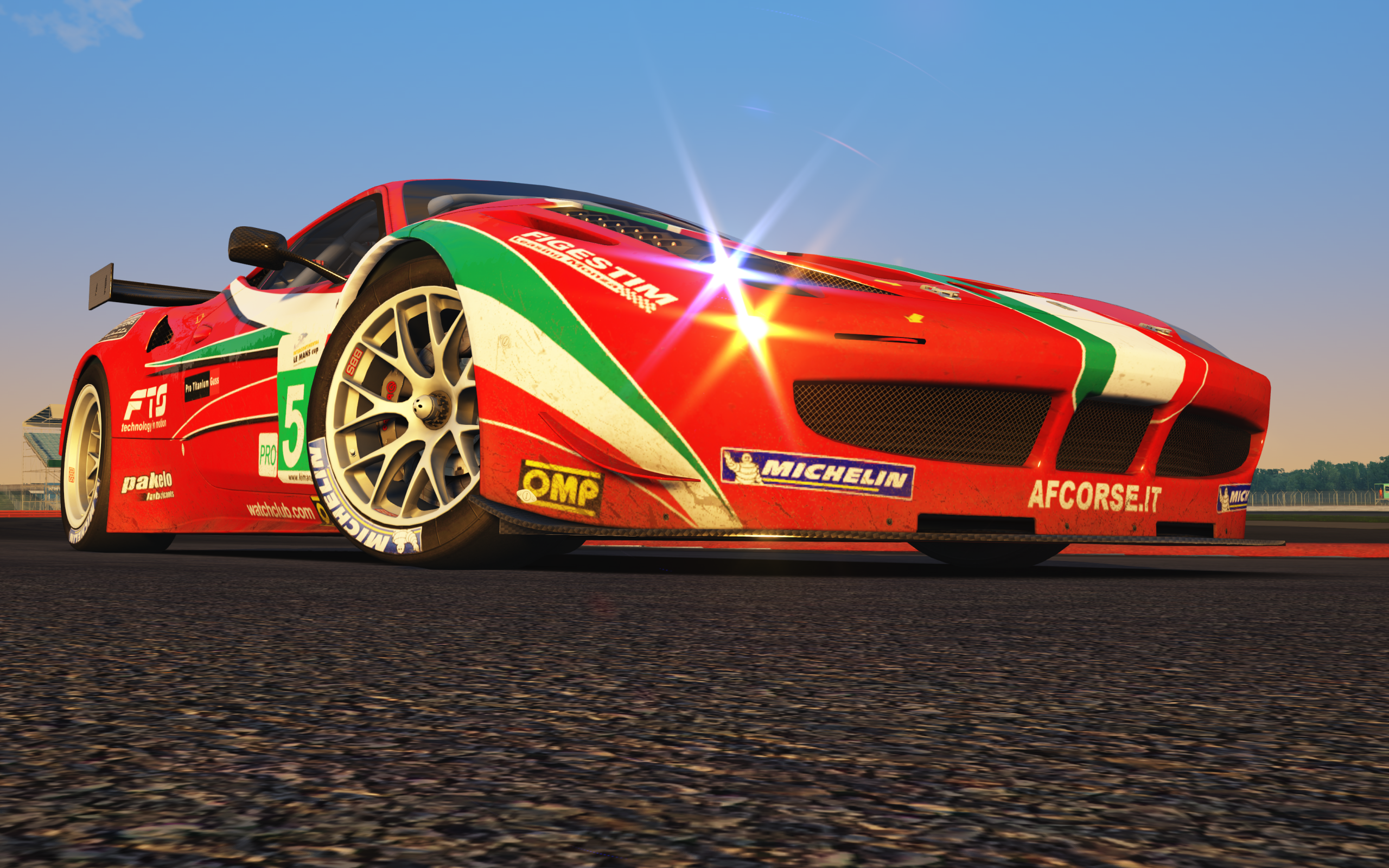 Красный Assetto Corsa в игре