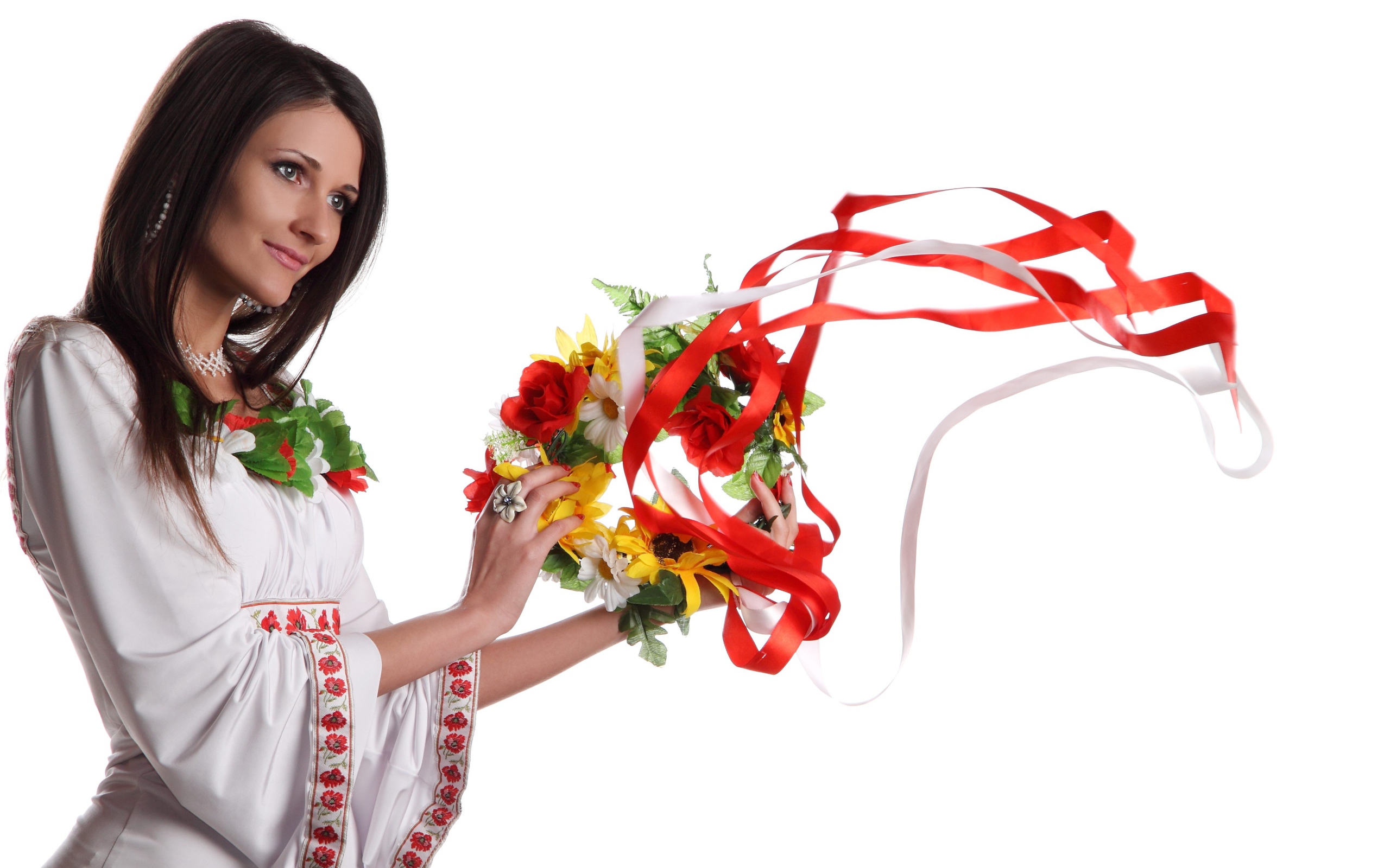 Девушка в традиционном польском наряде