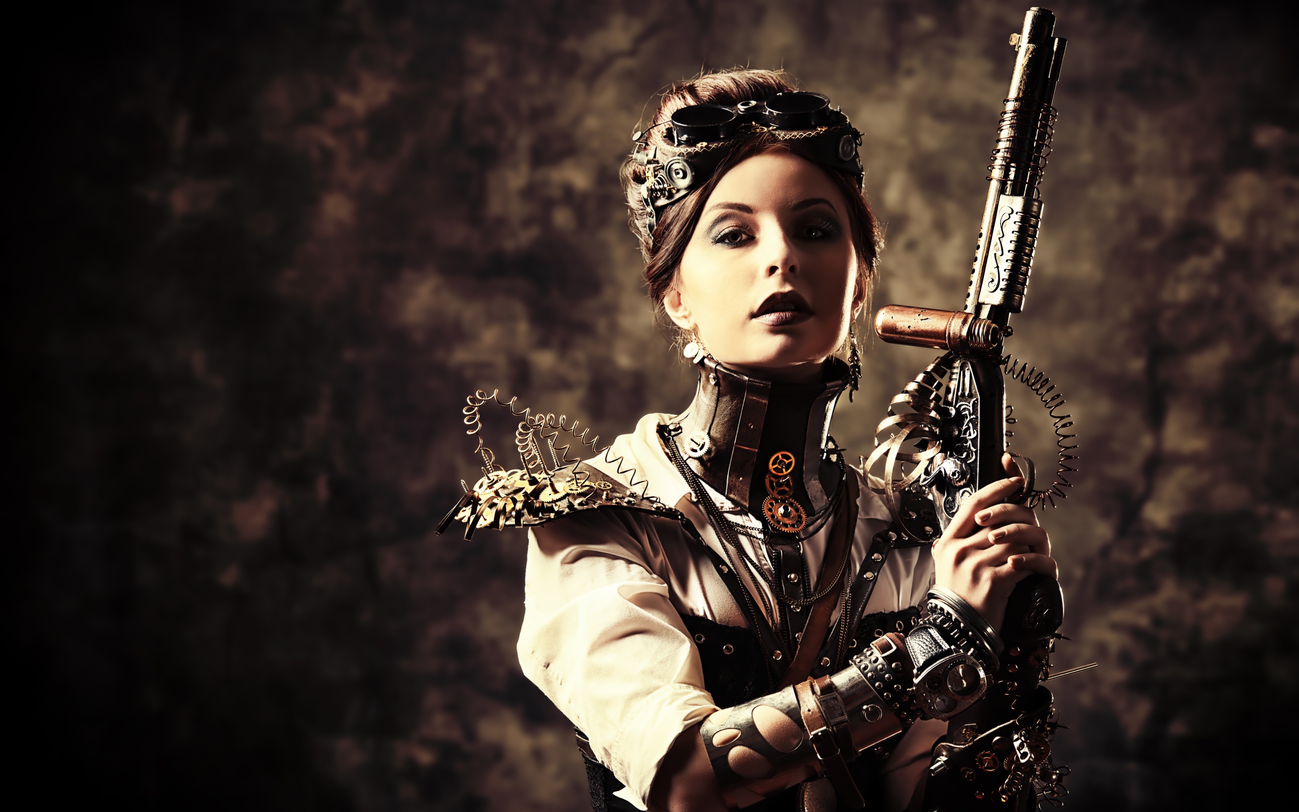 Девушка с оружием, стимпанк