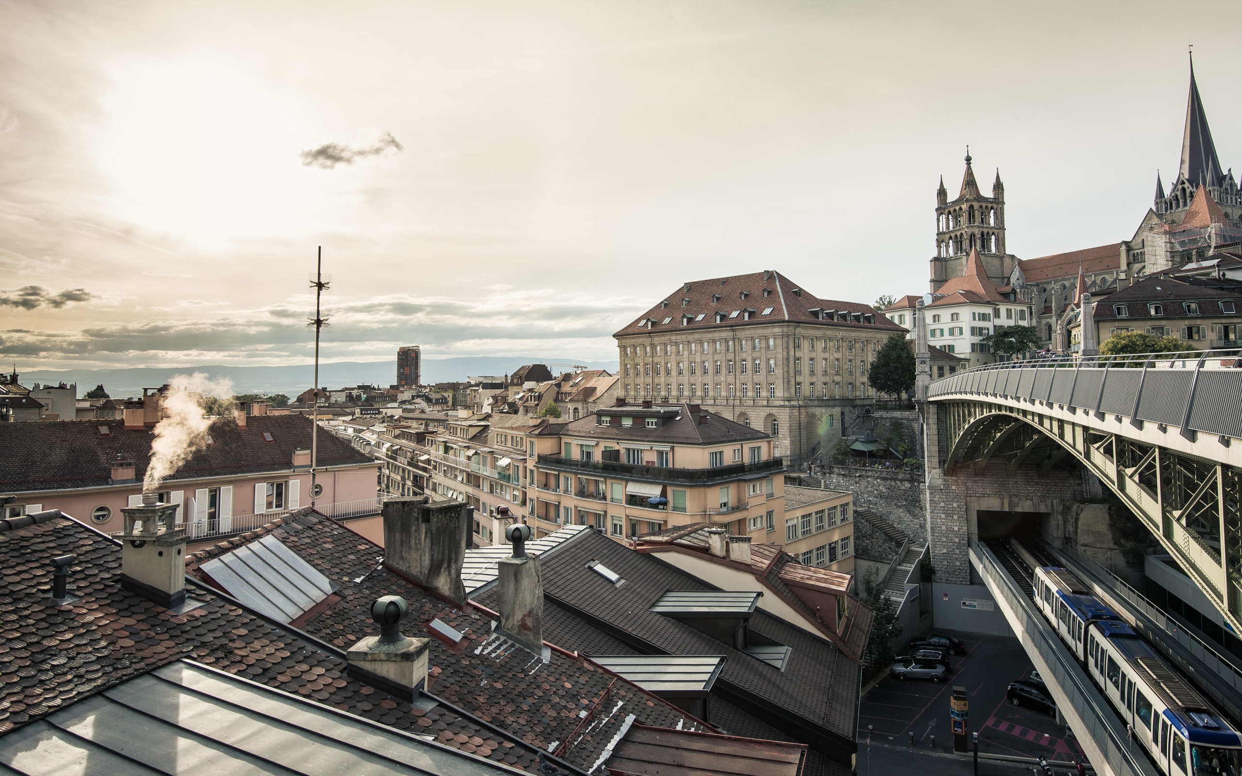 Уютный город в Швейцарии