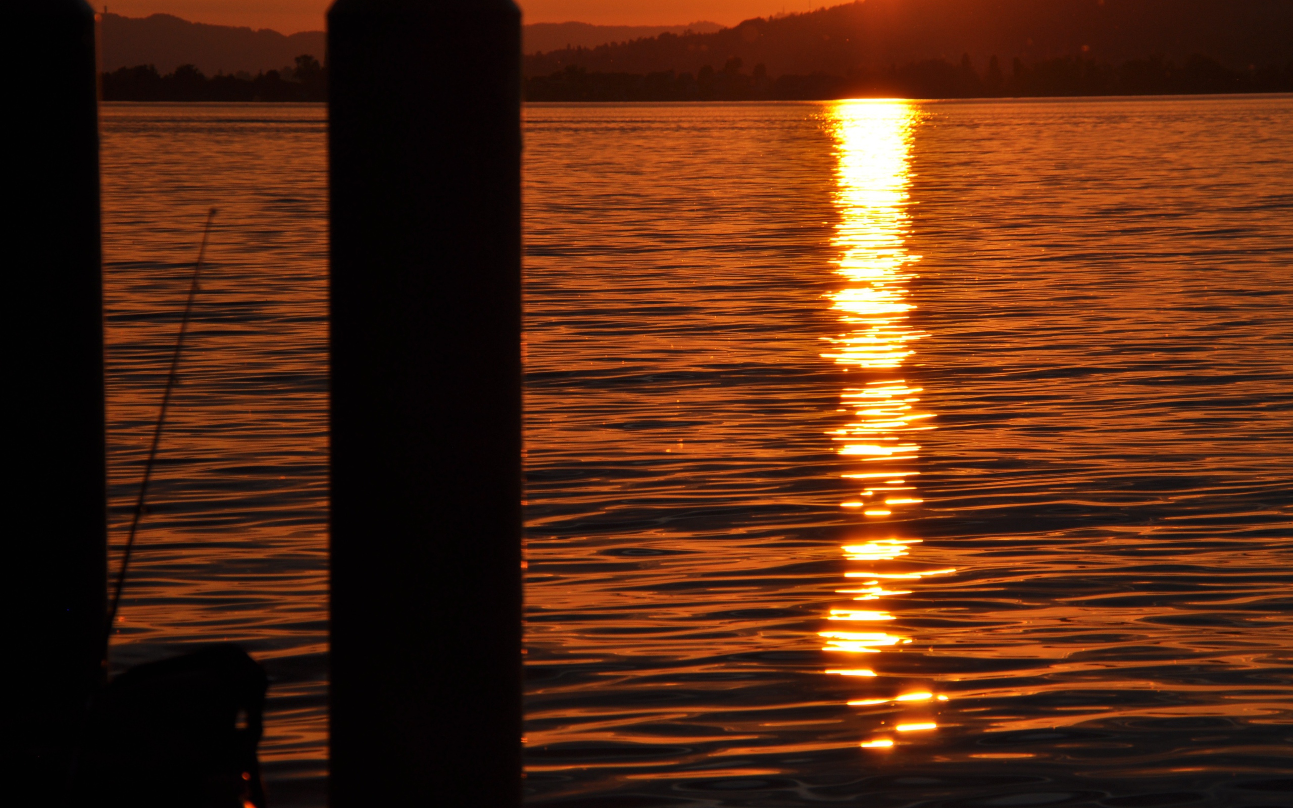 Закат солнца в Швейцарии