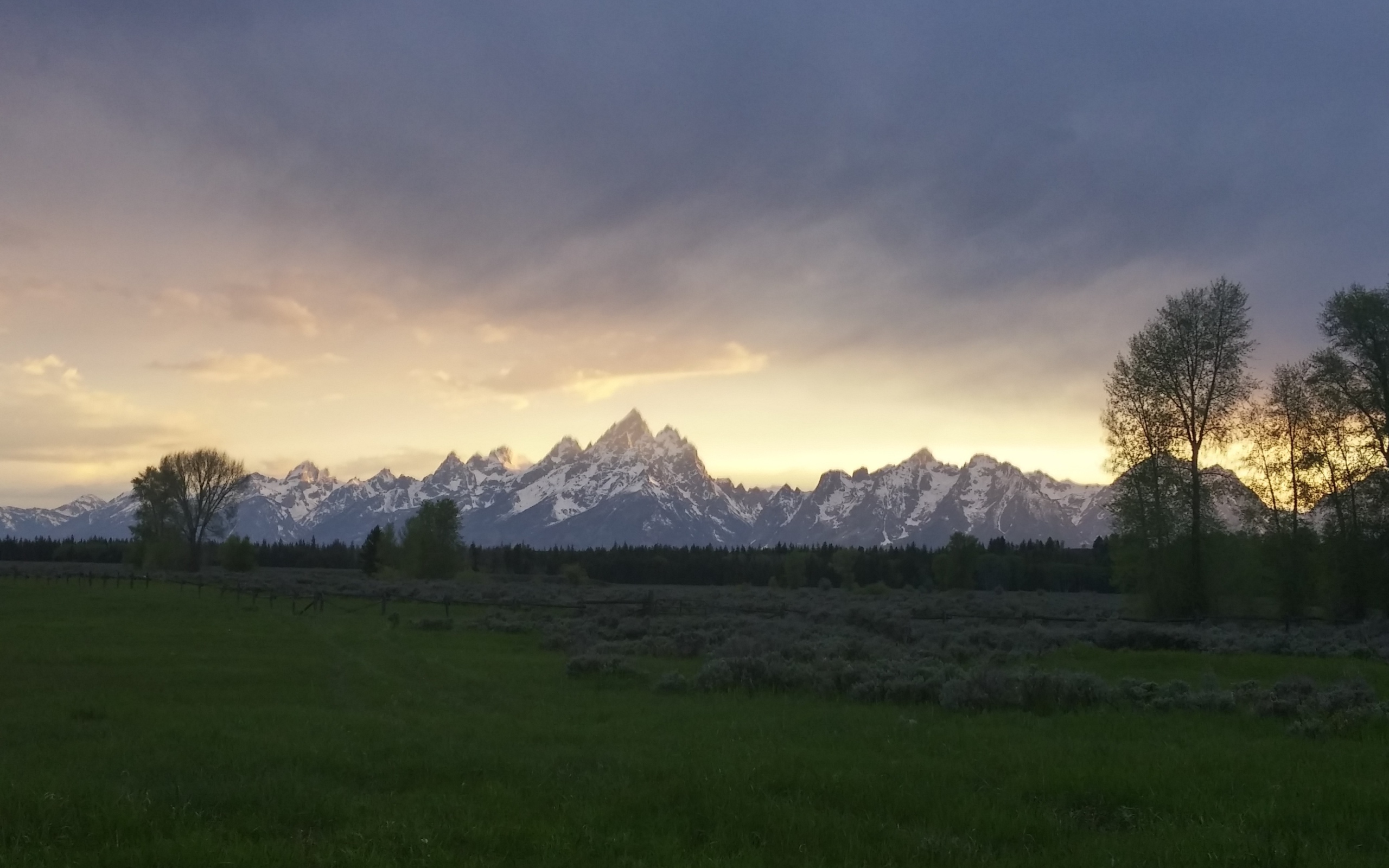 Горы в национальном парке Гранд Титон