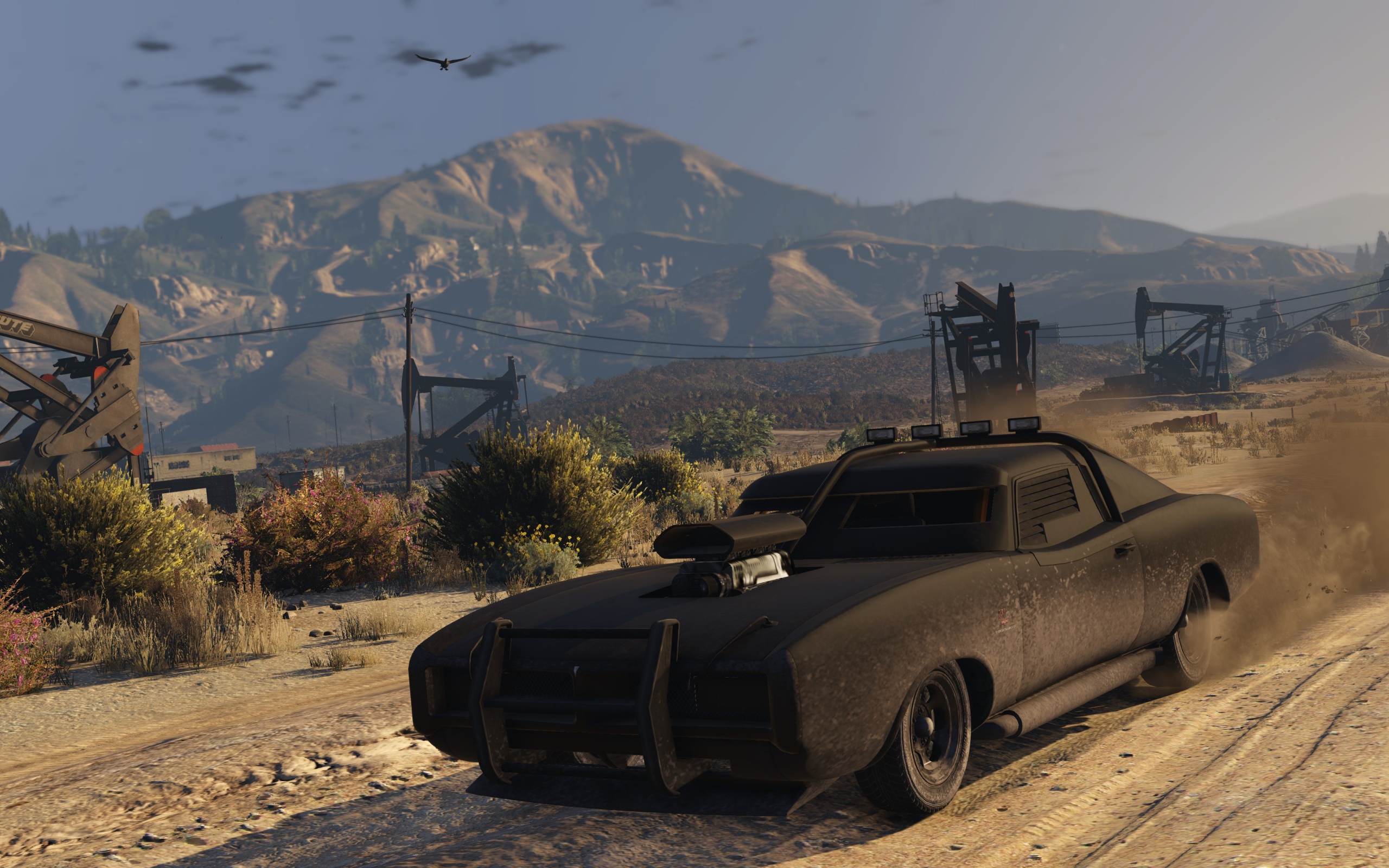 Черный автомобиль в игре Grand Theft Auto V