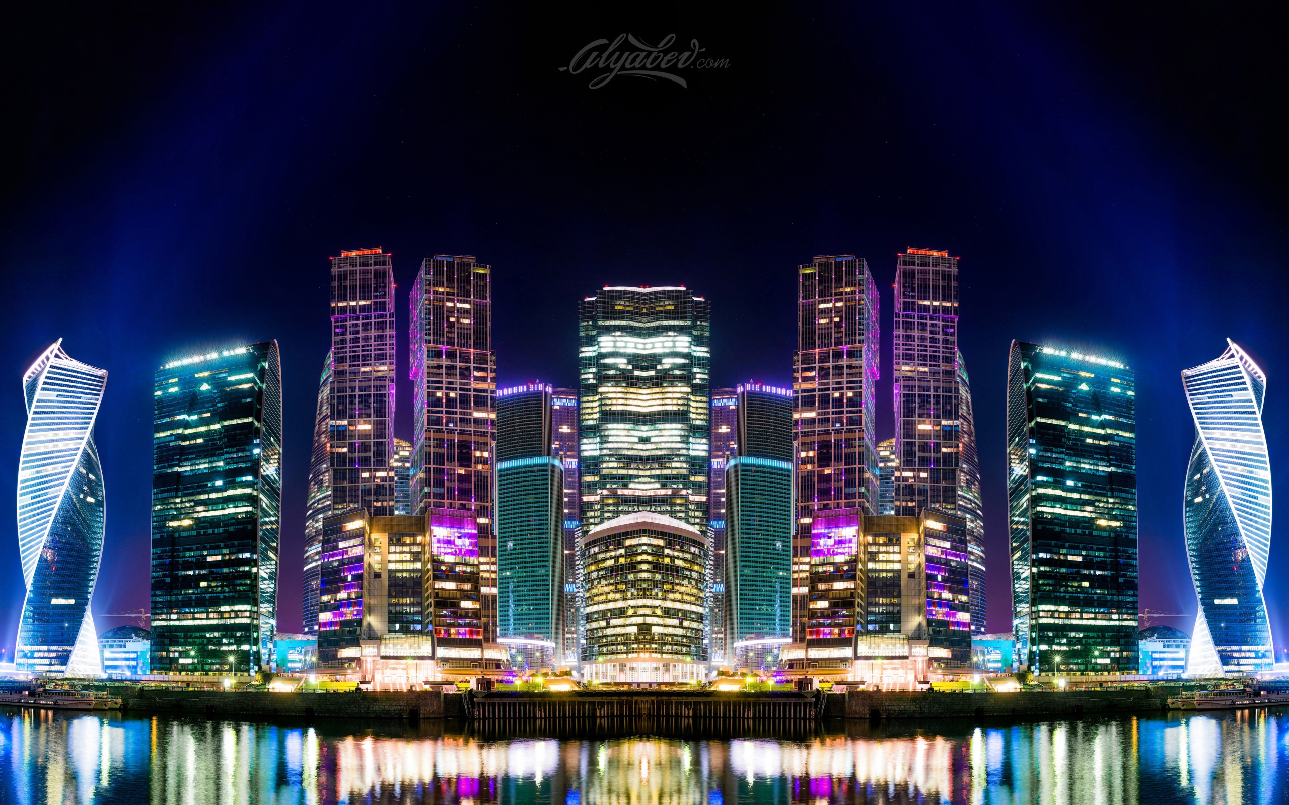 Ночная Москва, Россия 