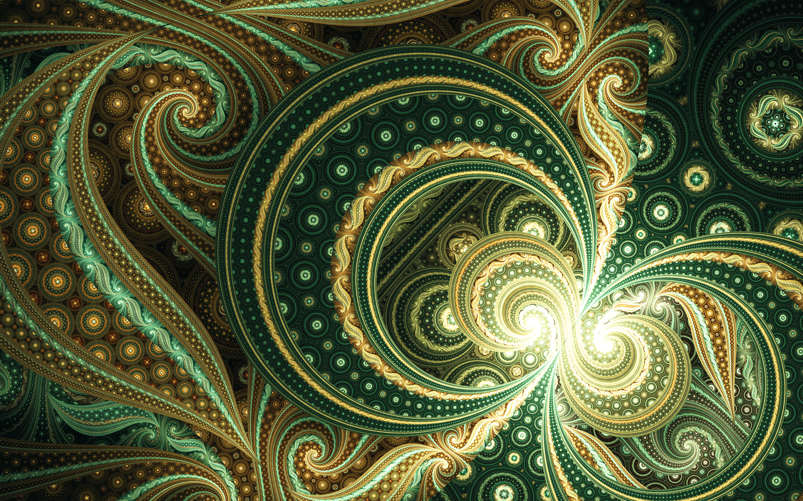 Красивый необычный фрактальный рисунок 