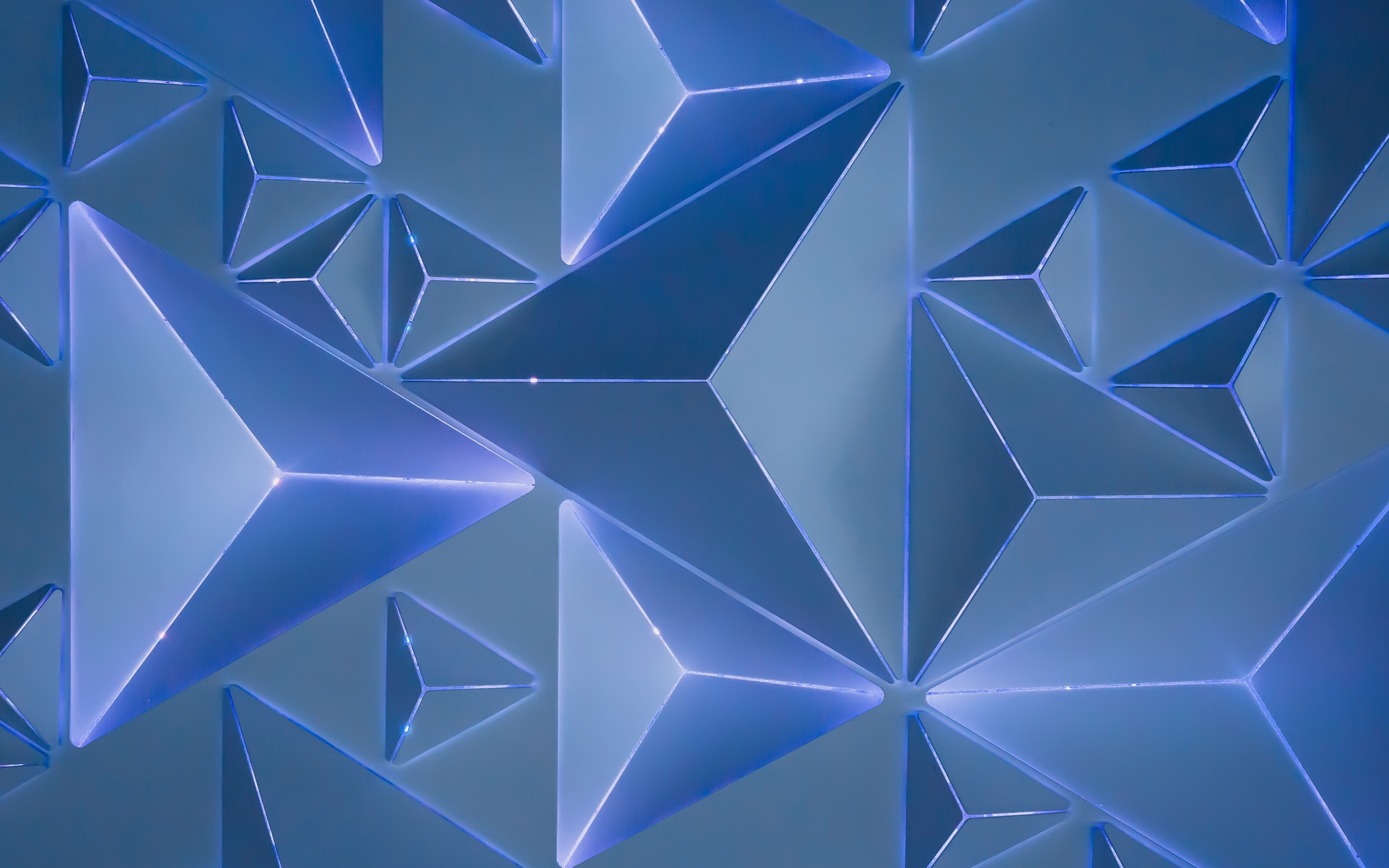 Голубые треугольники 3д графика