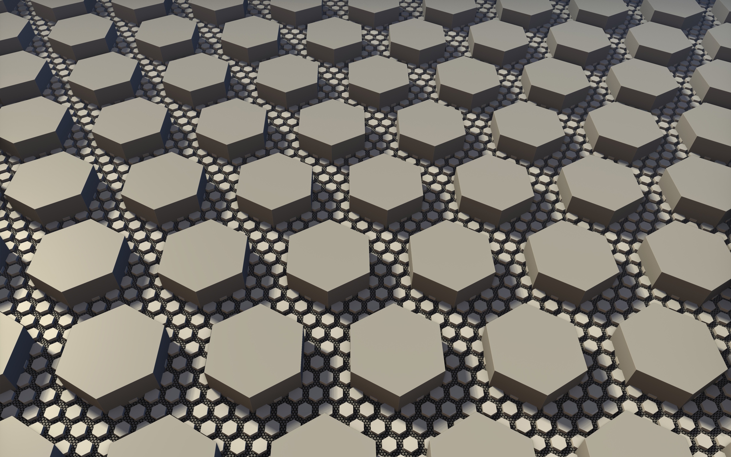 Серые шестиугольники 3д графика