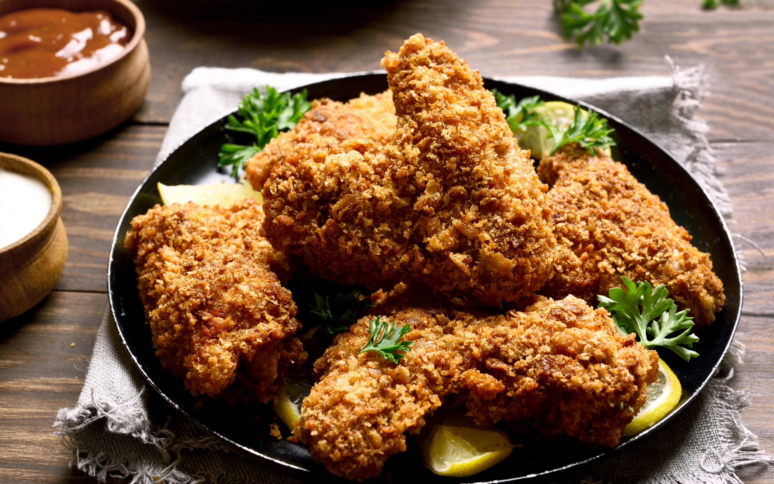 Запеченные хрустящие куриные крылышки