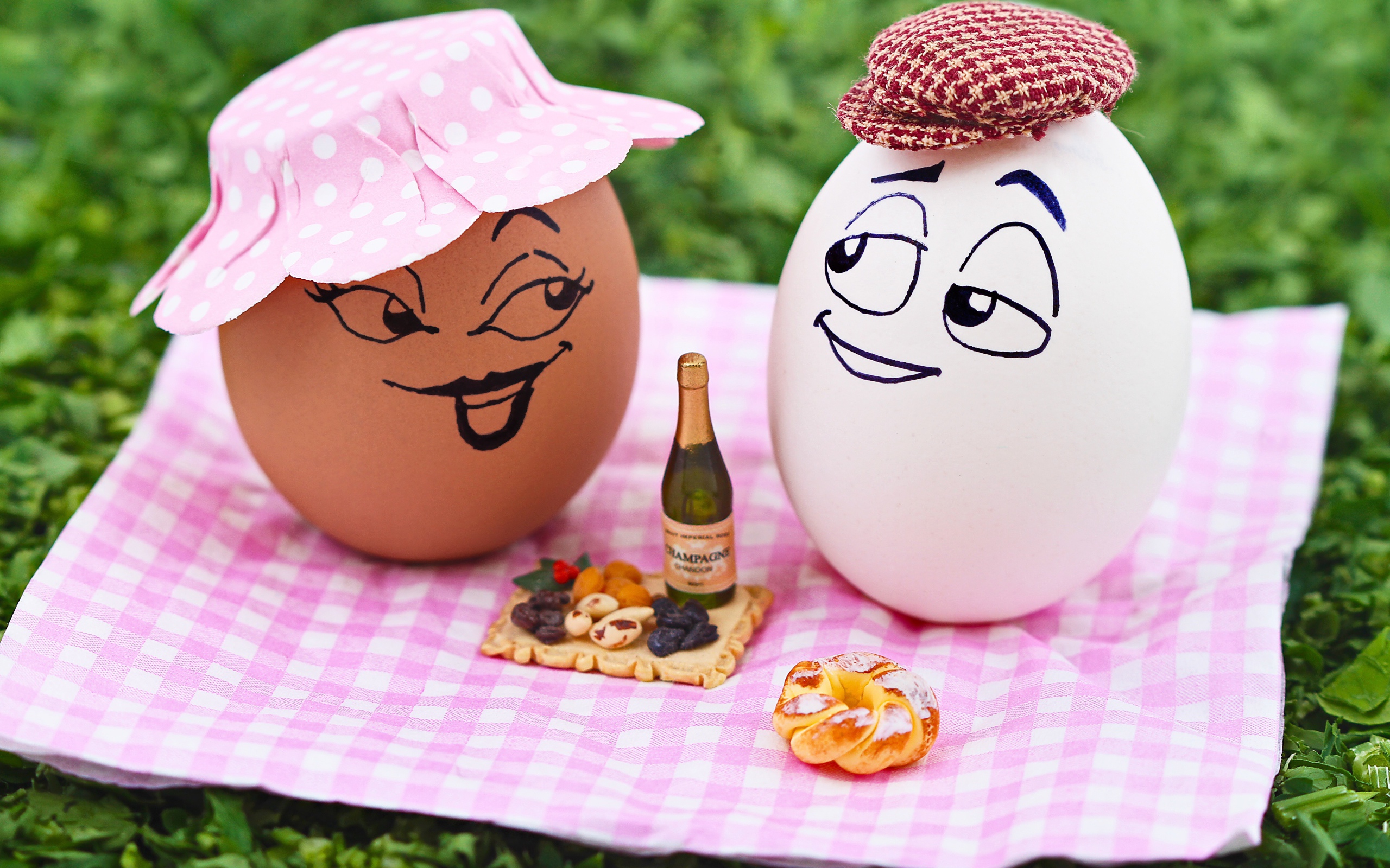 Два яйца устроили пикник на природе