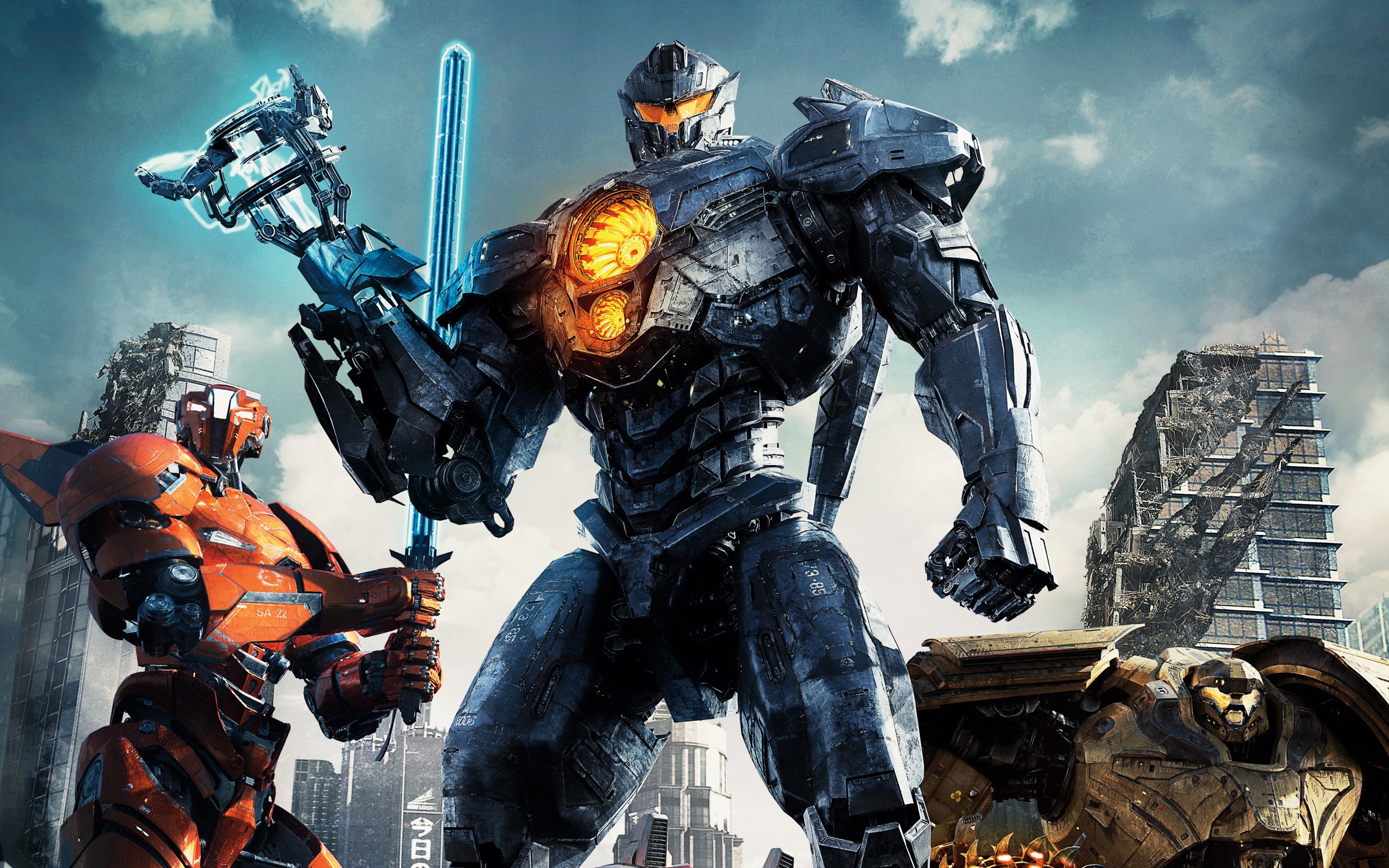 Персонажи фантастического фильма Тихоокеанский рубеж 2, 2018