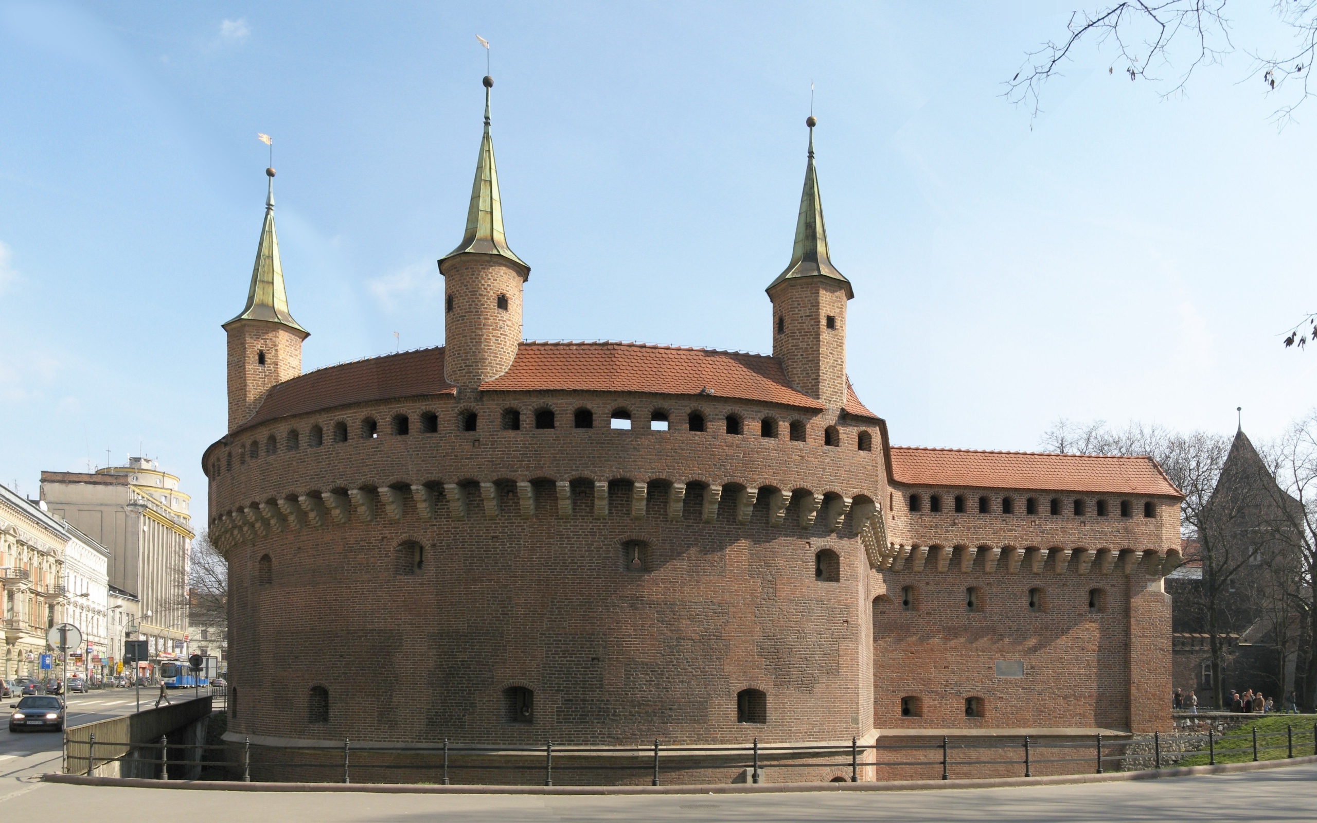 Сооружение Барбакан, Варшава. Польша