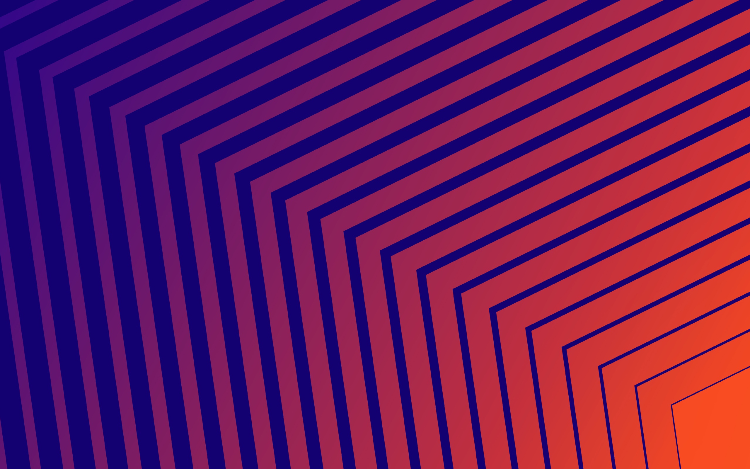 Разные голубые и оранжевые линии 3д графика