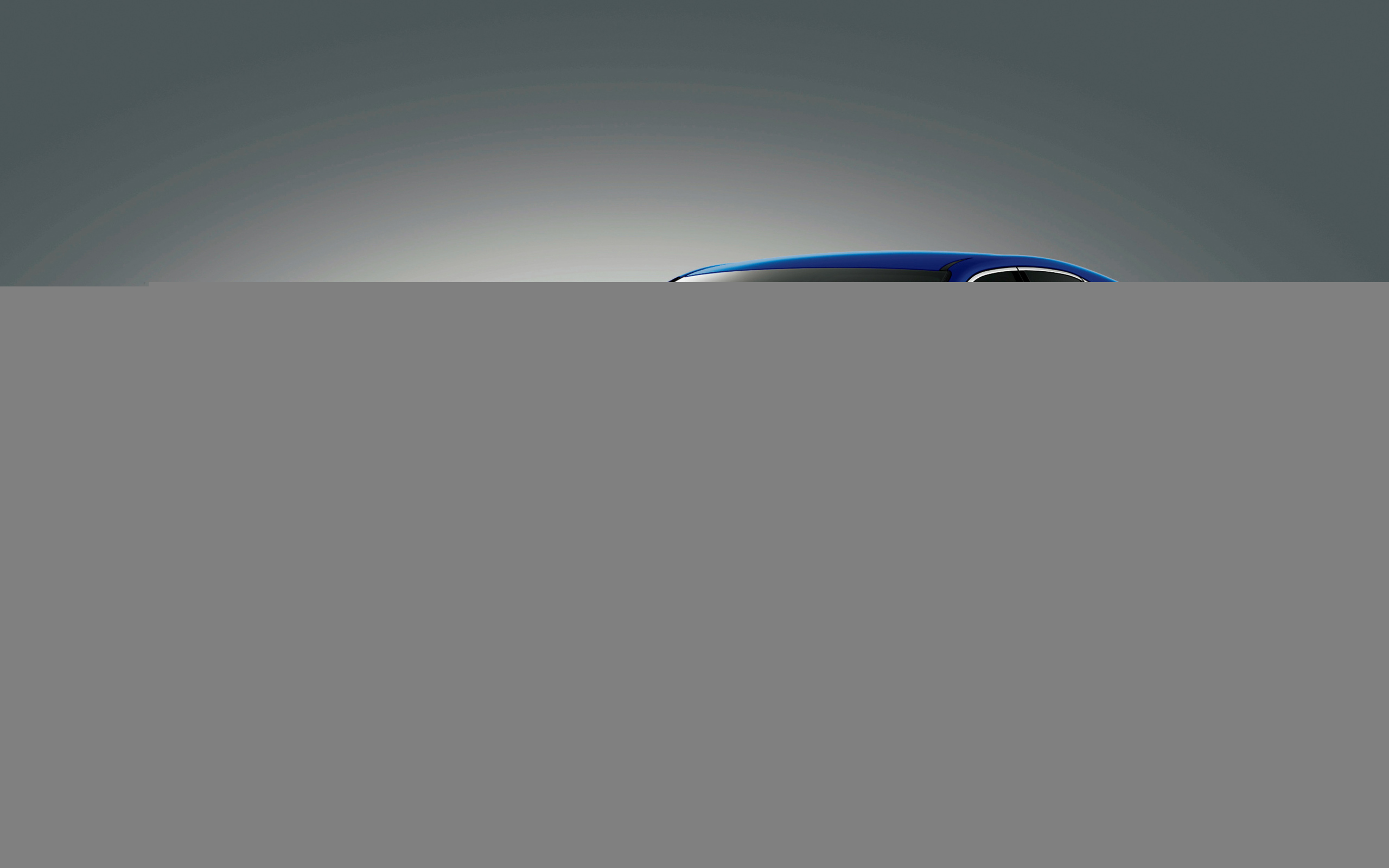 Синий автомобиль Lexus RX 300 F SPORT 2019 года на сером фоне