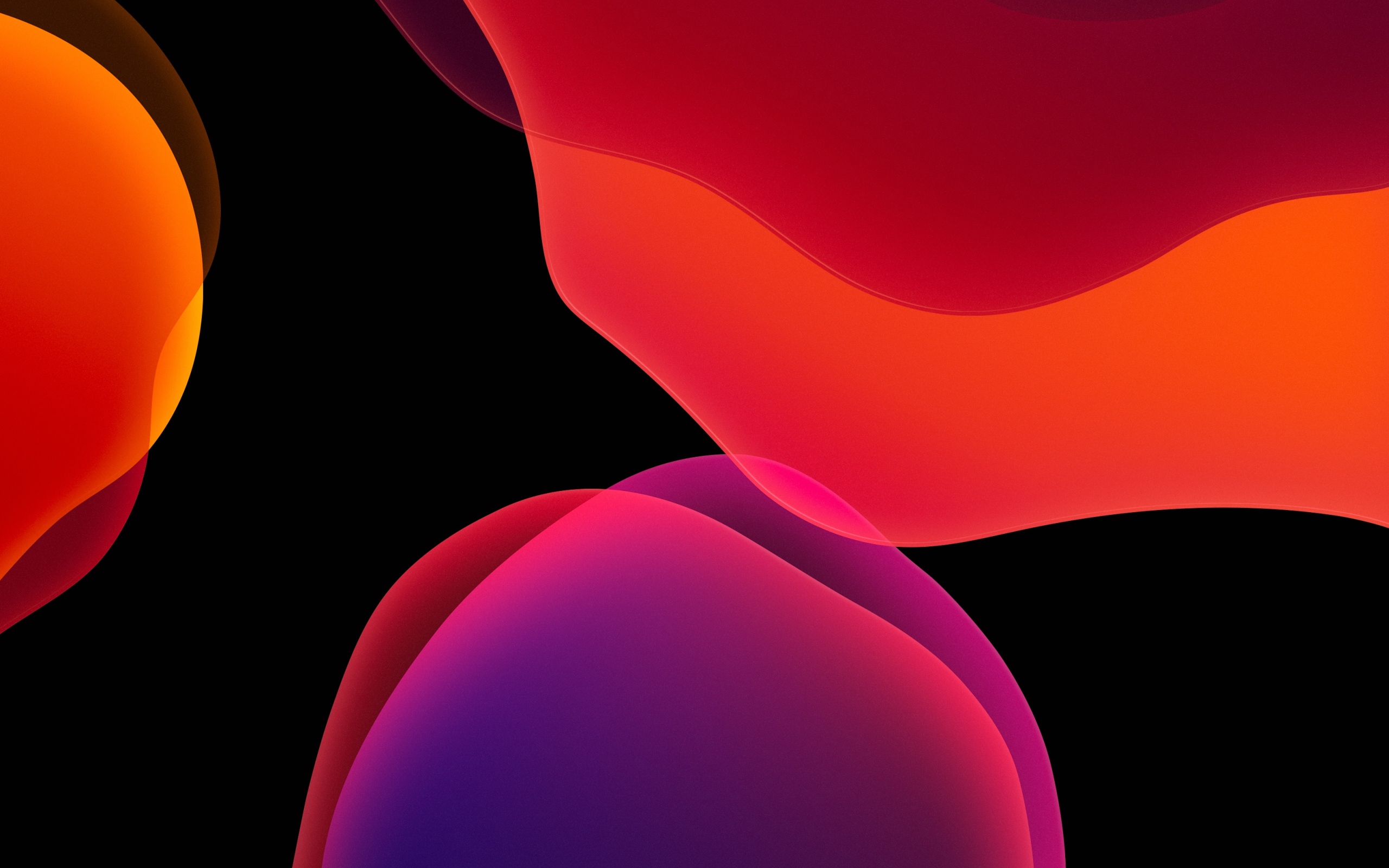 Градиентный рисунок на черном фоне