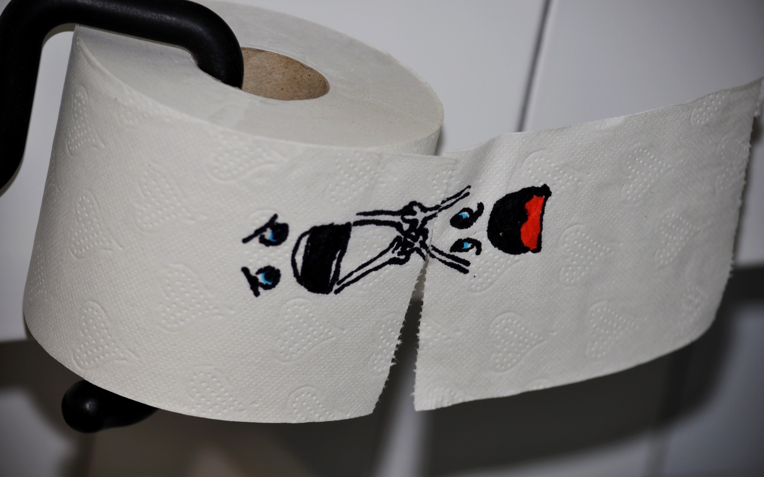 Прикольная туалетная бумага с рисунком