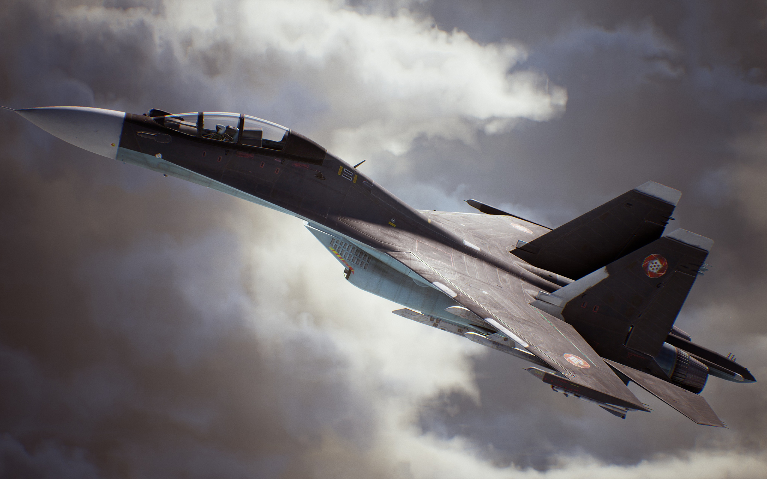 Истребитель из компьютерной игры Ace Combat 7: Skies Unknown, 2019