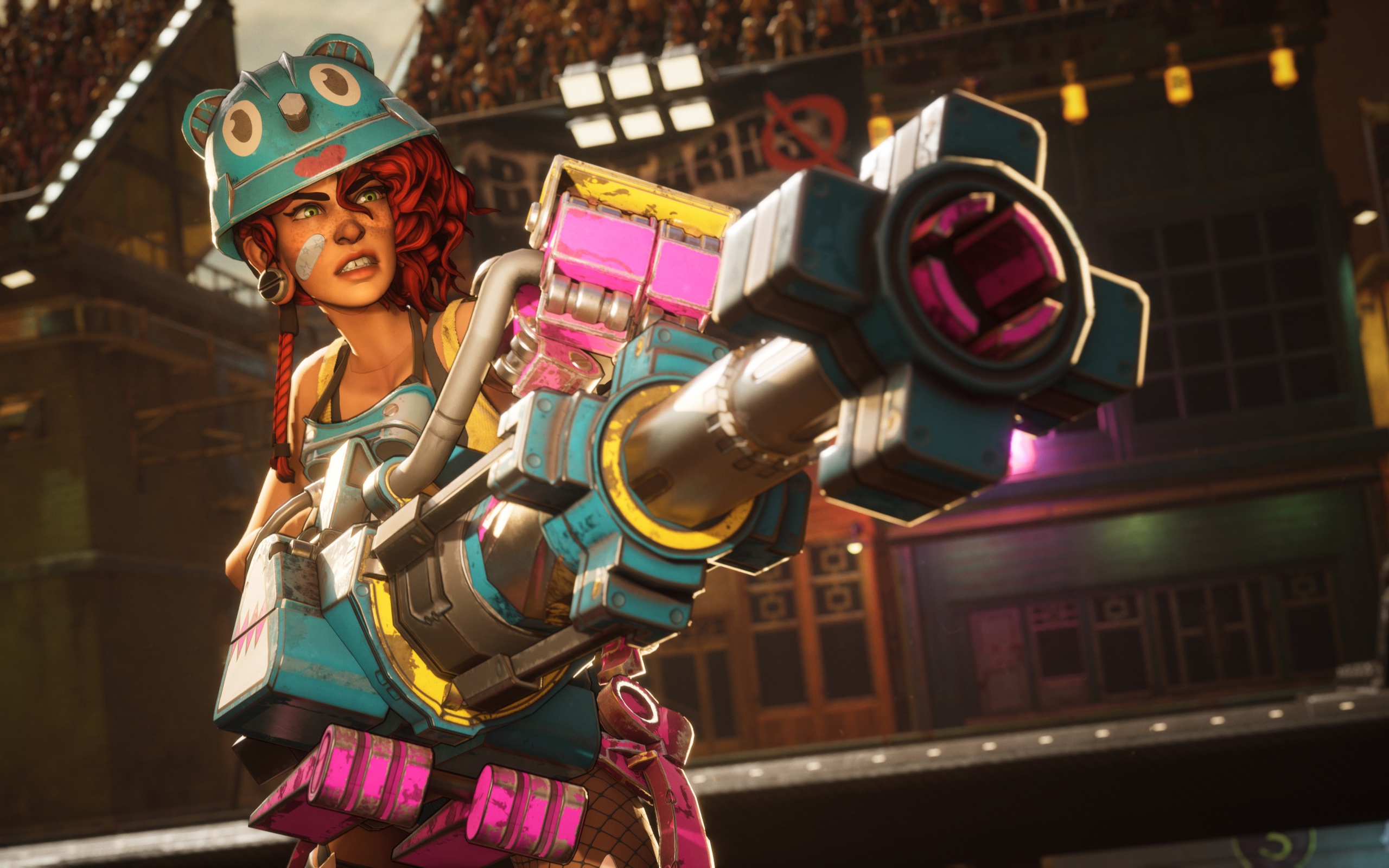 Кадр компьютерной игры Bleeding Edge, 2019