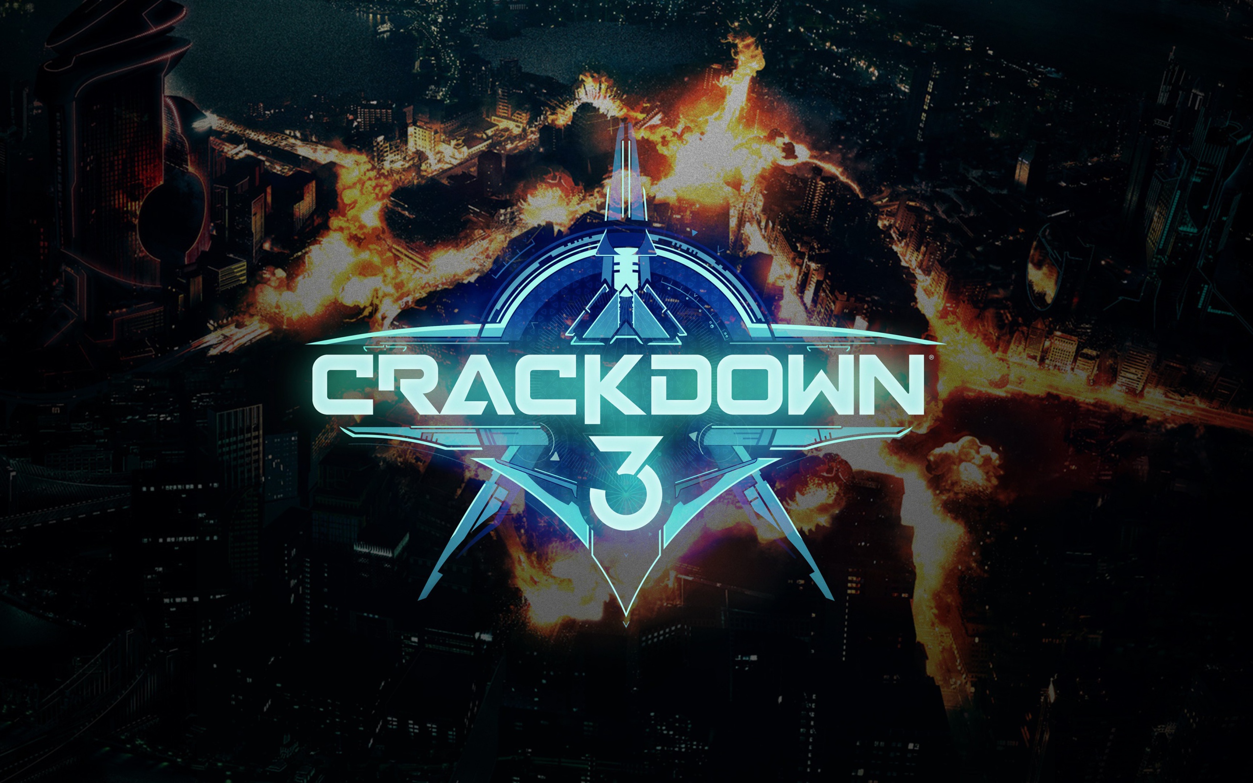 Логотип новой компьютерной игры Crackdown 3, 2019
