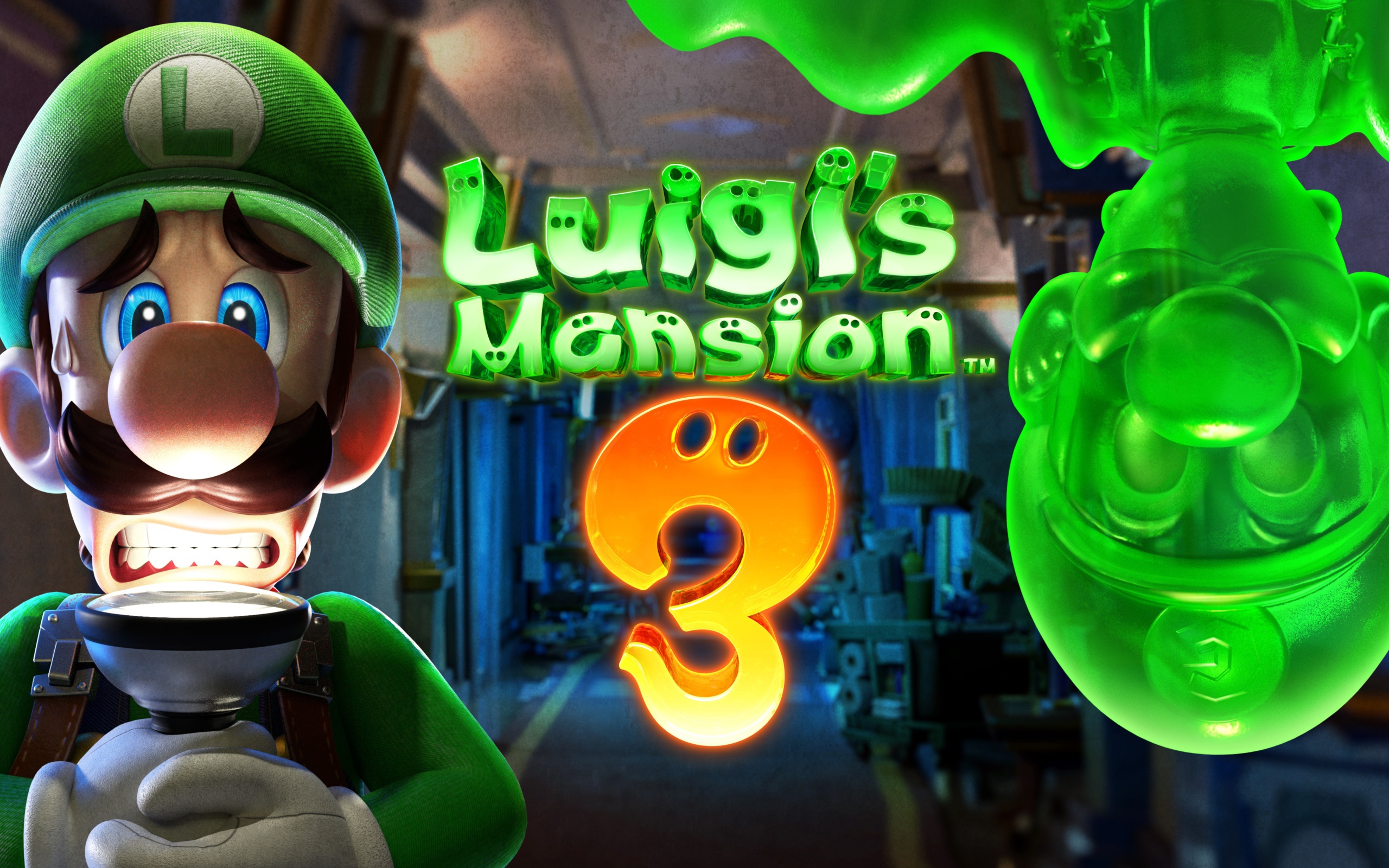 Постер видеоигры Luigi's Mansion 3, 2019