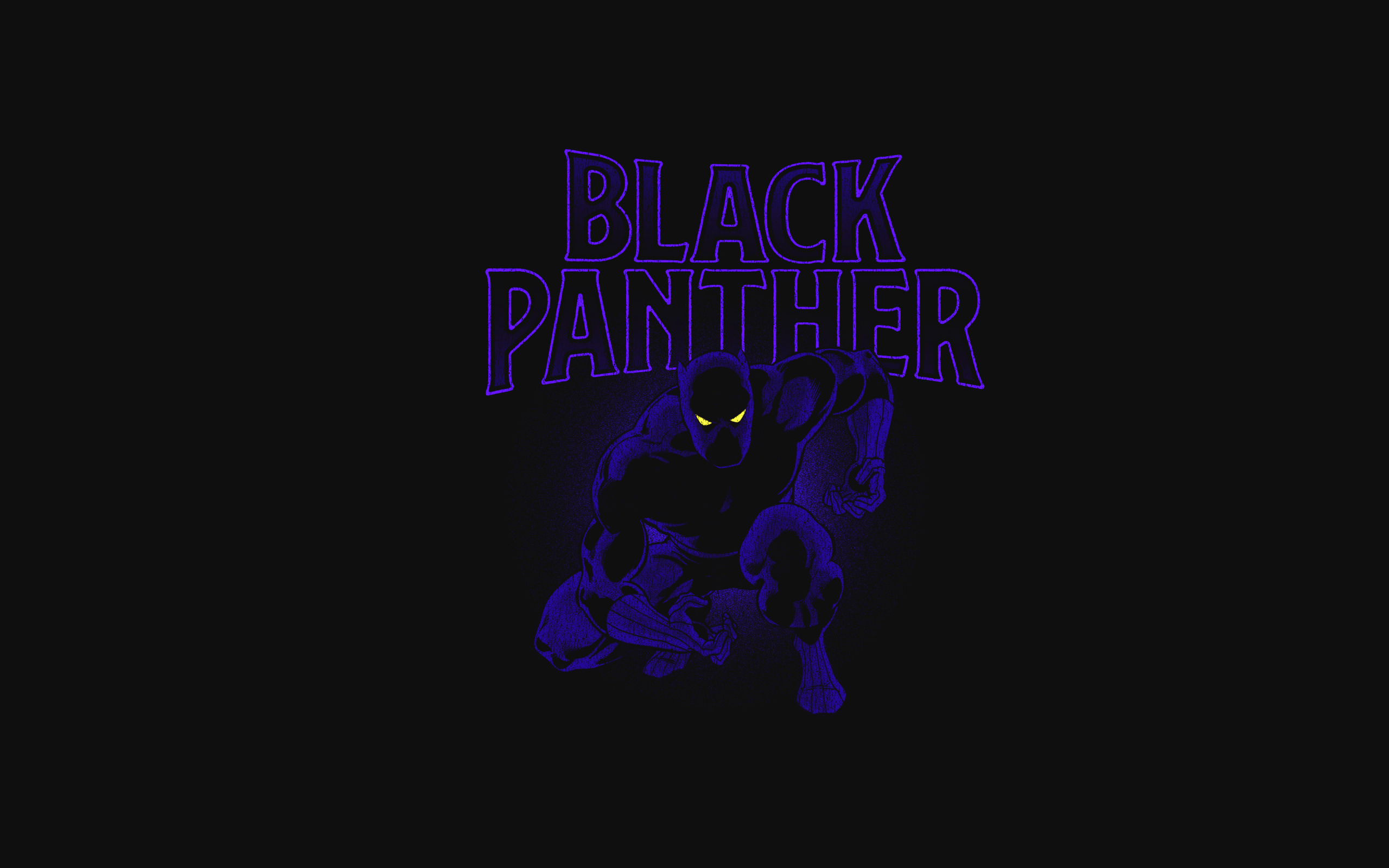 Постер фильма Черная пантера на черном фоне