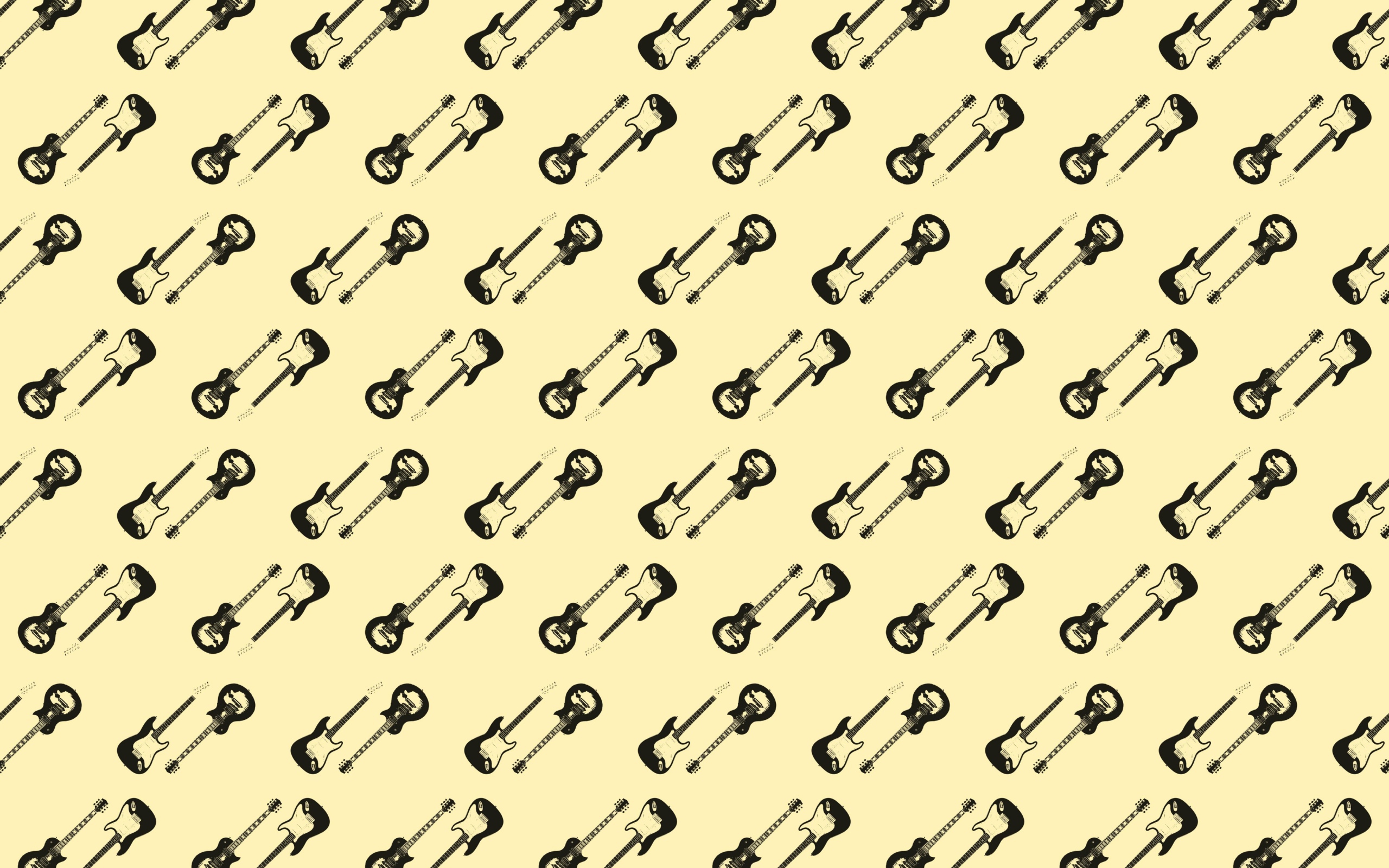 Много электрический гитар на бежевом фоне