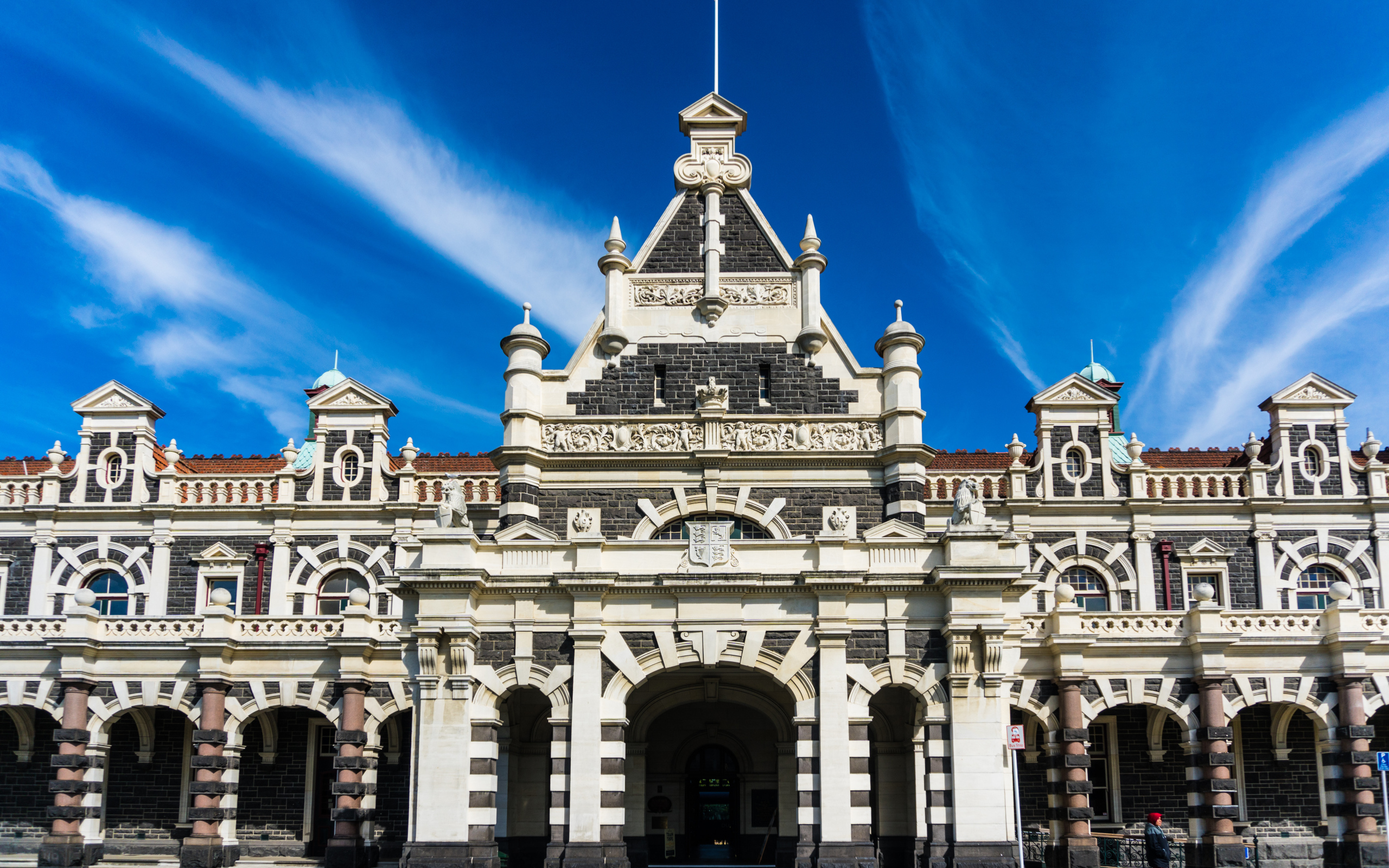 Железнодорожная станция в городе Данидин, Новая Зеландия