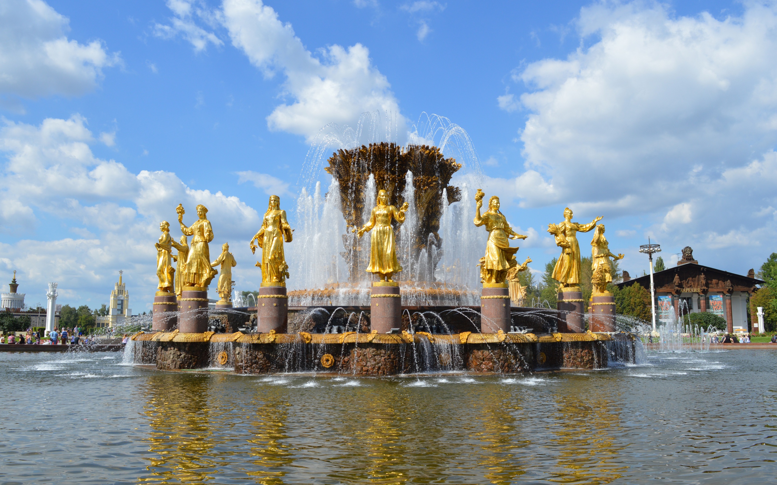 Фонтан Дружбы народов,  ВДНХ Москва, Россия