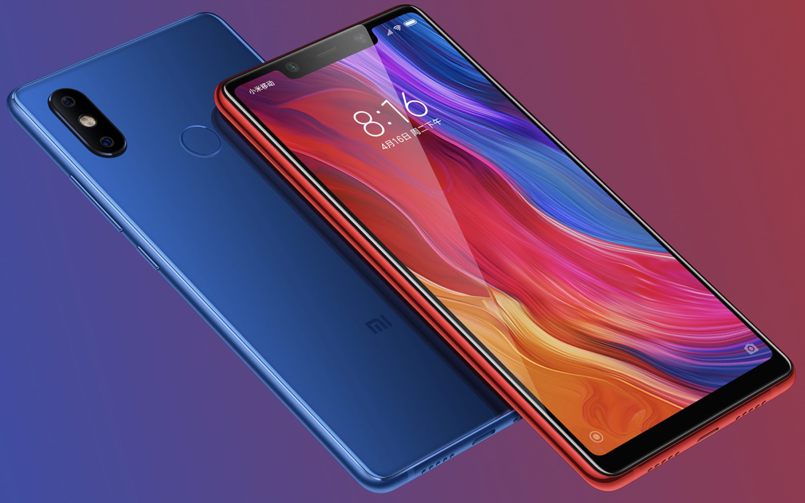 Красивый тонкий смартфон Xiaomi Mi 8