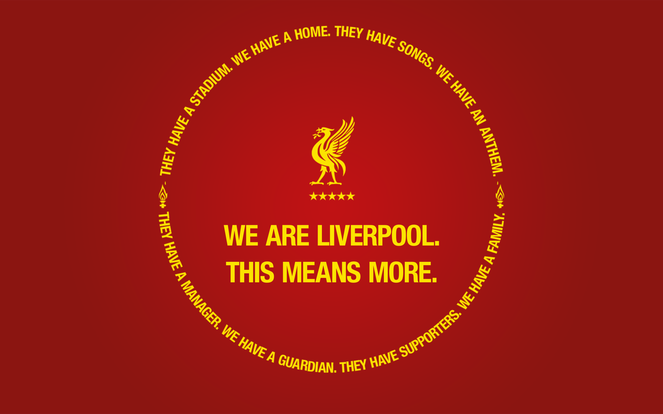Логотип футбольного клуба Ливерпуль на красном фоне